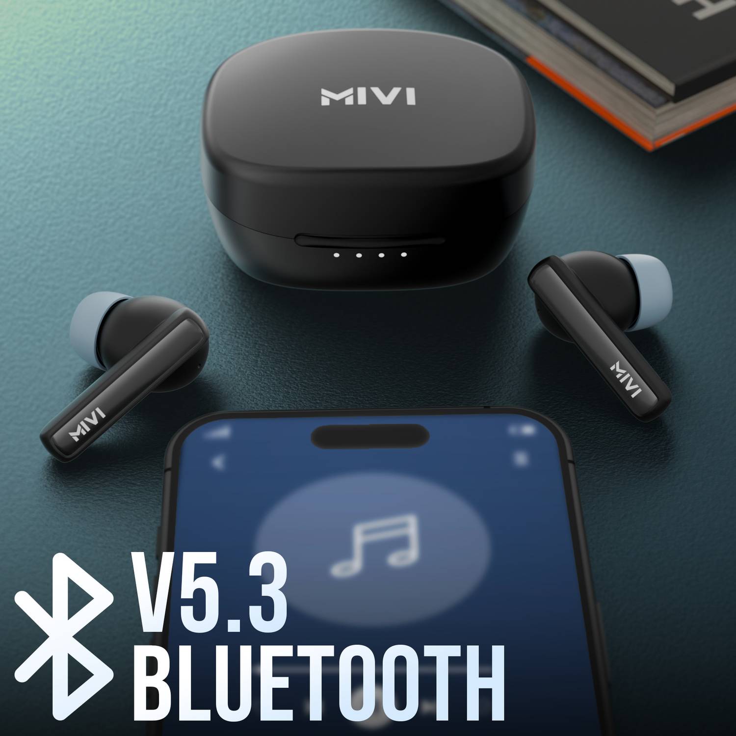 Mivi Duopods B1 (Just Launched)45Hrs Playtime, AI ENC for HD Call... more