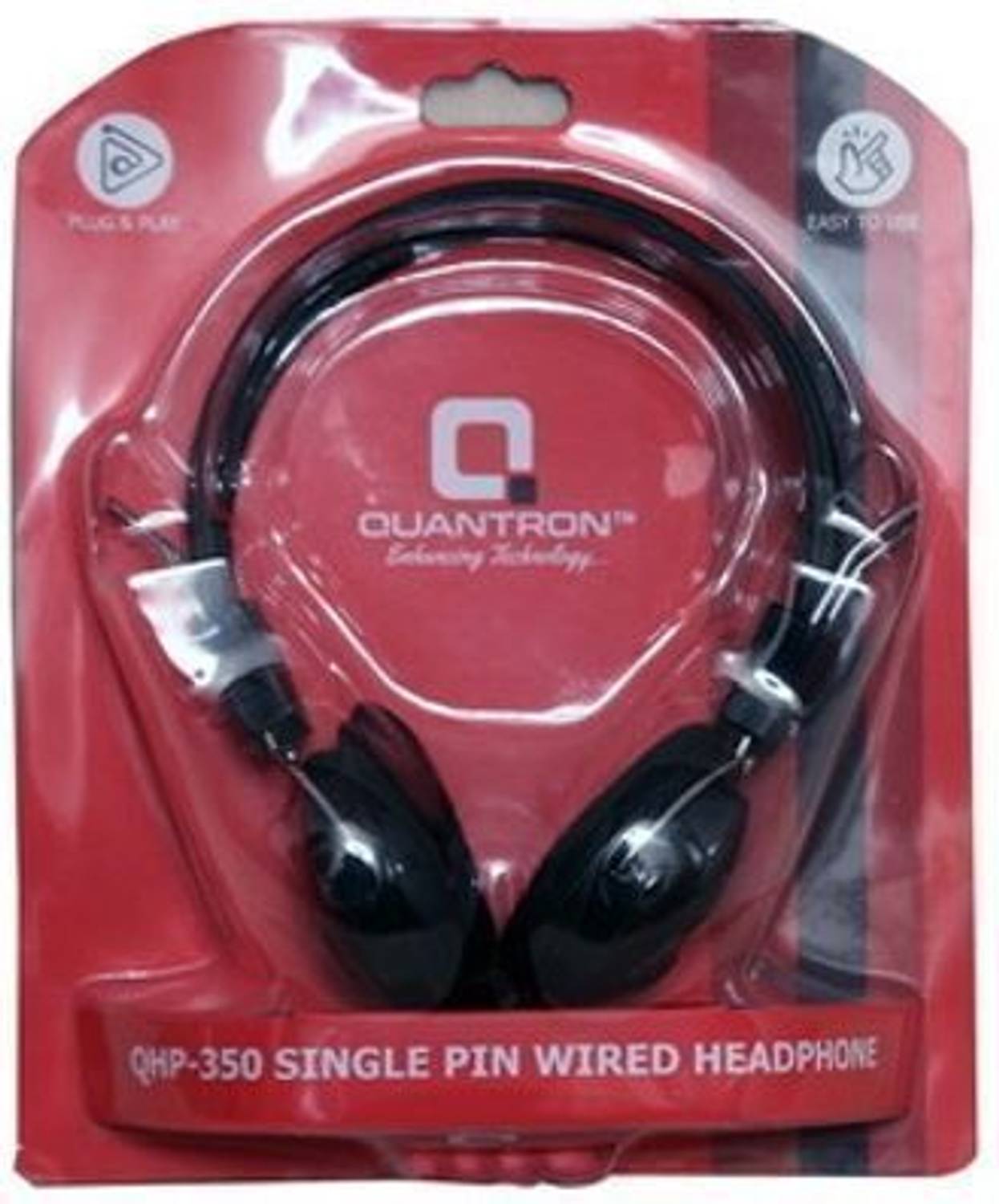 Quantron QHP-350, SINGLE PIN WIRED HEADPHONE. Wired without Mic H