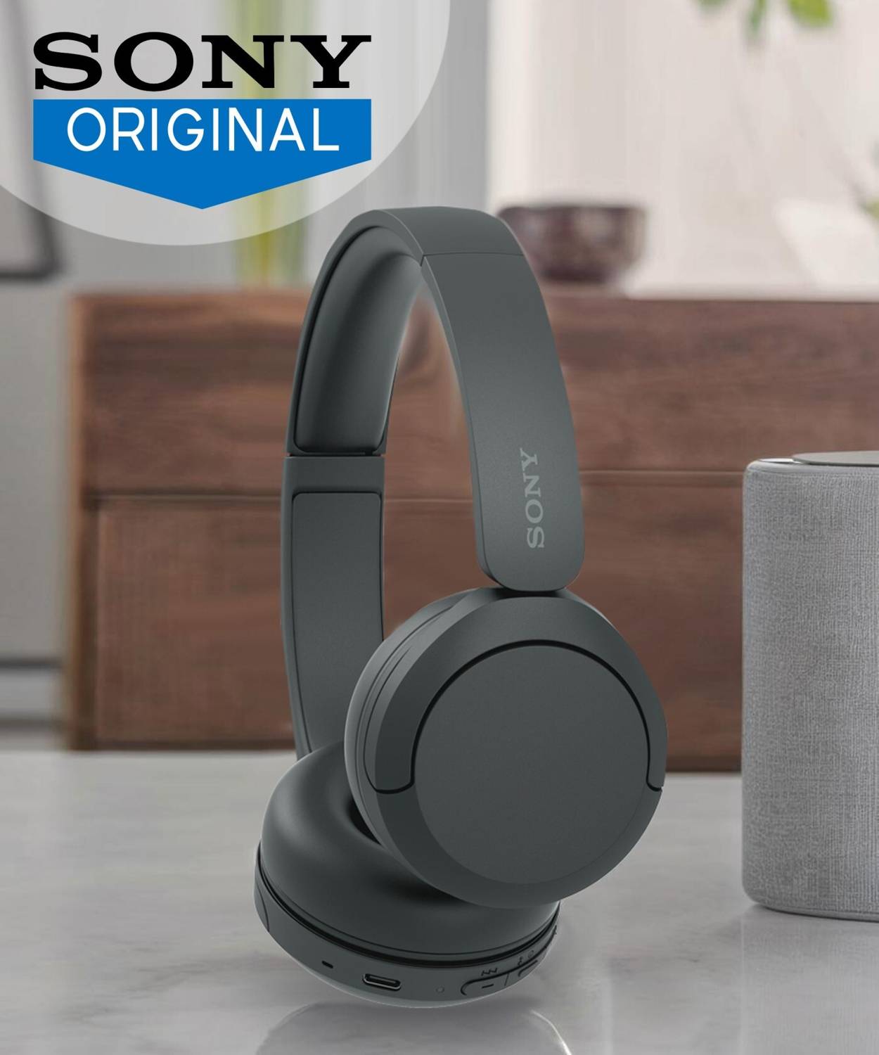 Sony WH-CH520/BZ IN Bluetooth Headphones Black - Image 2