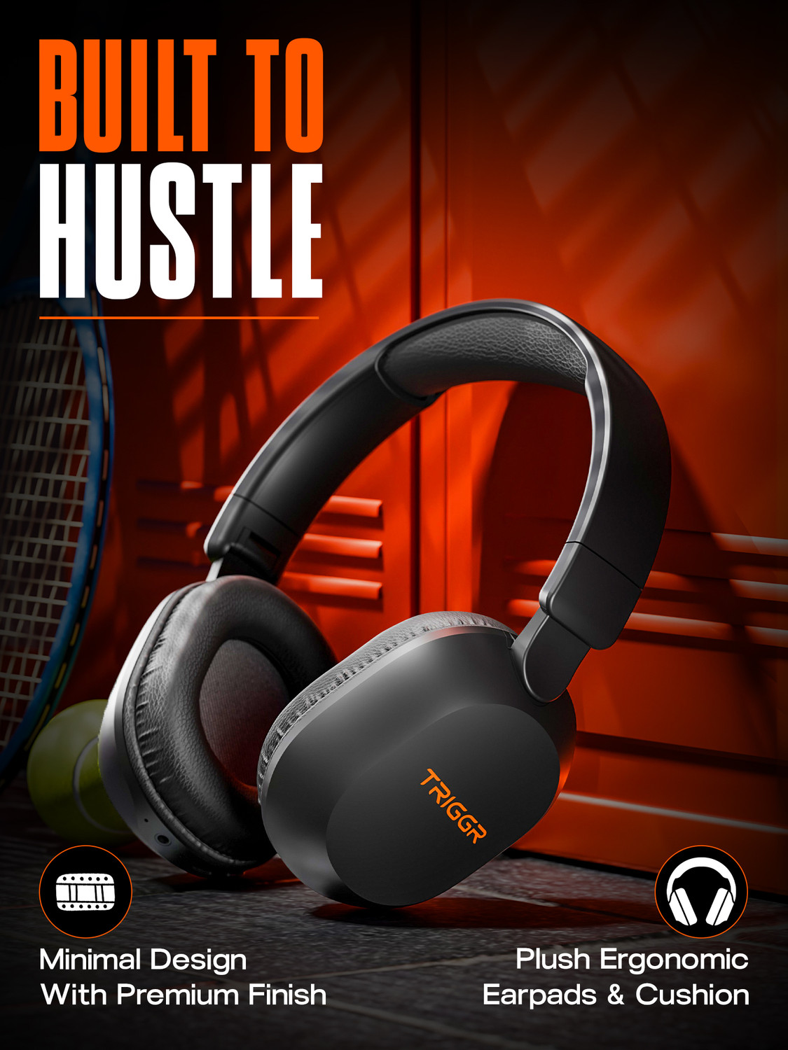Image of TRIGGR Trinity Neo with 80H Playtime, Dual Pairing, ENC, Fast Charging, Bluetooth v6.0 Bluetooth