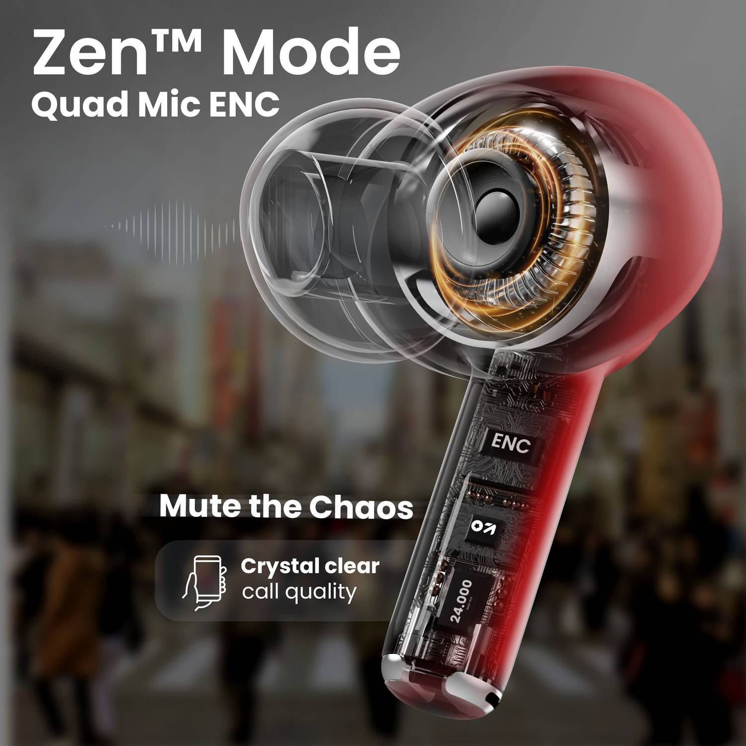 GOBOULT W40 4 Mic ENC TWS Earbuds - Image 5