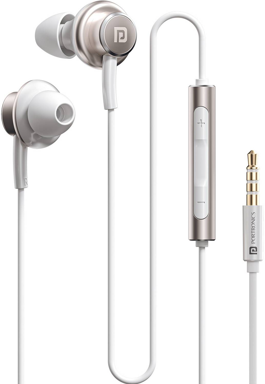 Portronics Conch Sigma A in Ear 3.5mm Wired Earphones,in Line HD