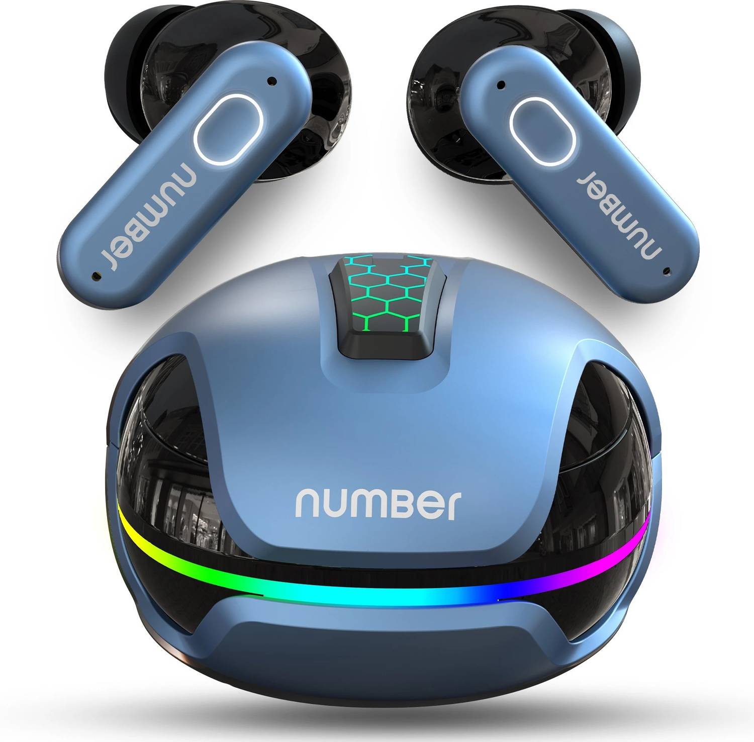Number Super Buds 999 40dB ANC Gaming TWS Earbuds,4 Mic ENC, 35ms