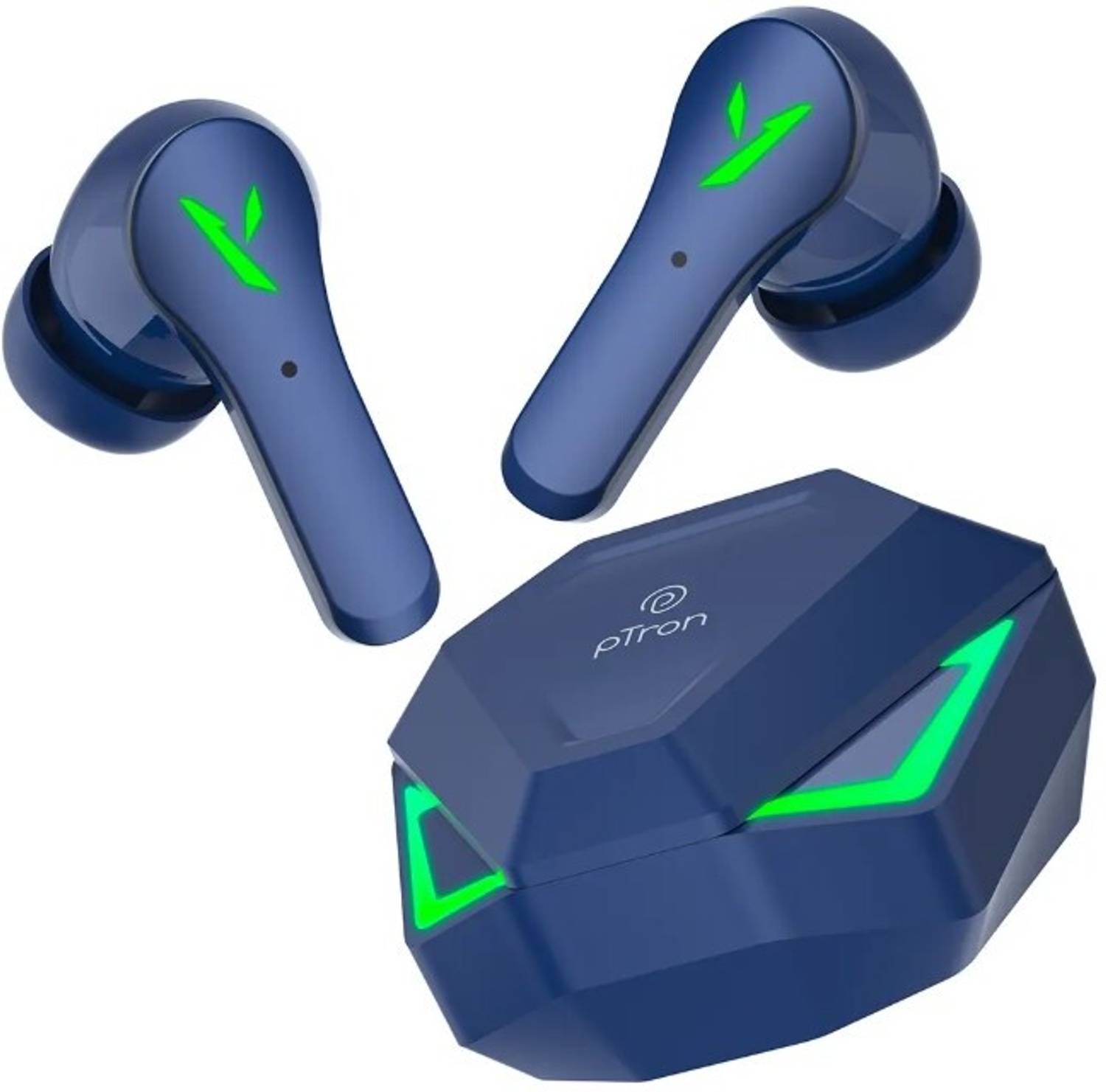 PTron Bassbuds Rogue w/ 40ms Game Mode, 50Hrs Playtime, Pristine