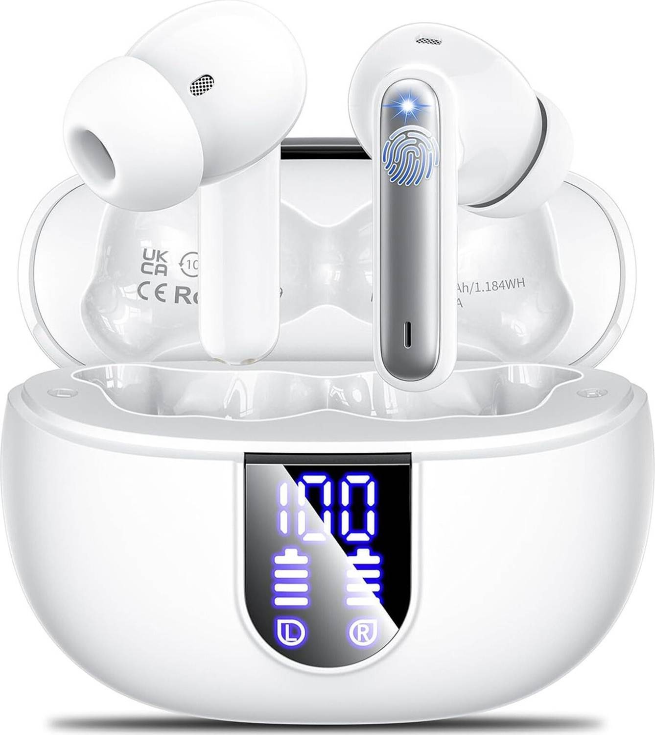 Snowbuds YO-TWS Earbuds 100 HRS Playback, 4 Mics ENx Technology & ASAP Charge-49 Bluetooth Gaming