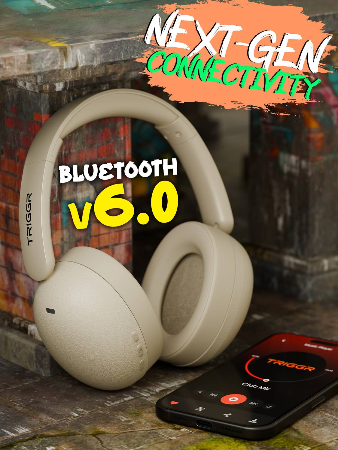 TRIGGR Punkheadz Z3 with Latest BT v6.0, 50H Battery, Dual Pairing, - Image 3