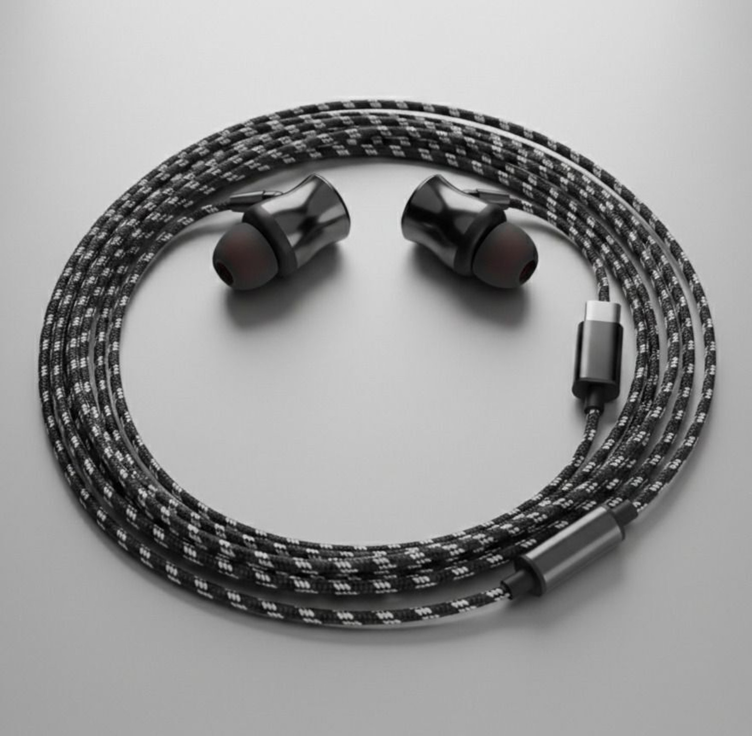 Image of VoiDrop Type-C Wired in Earphone with HD Mic for Deep Bass & Clear Sound Calling Braided Wired