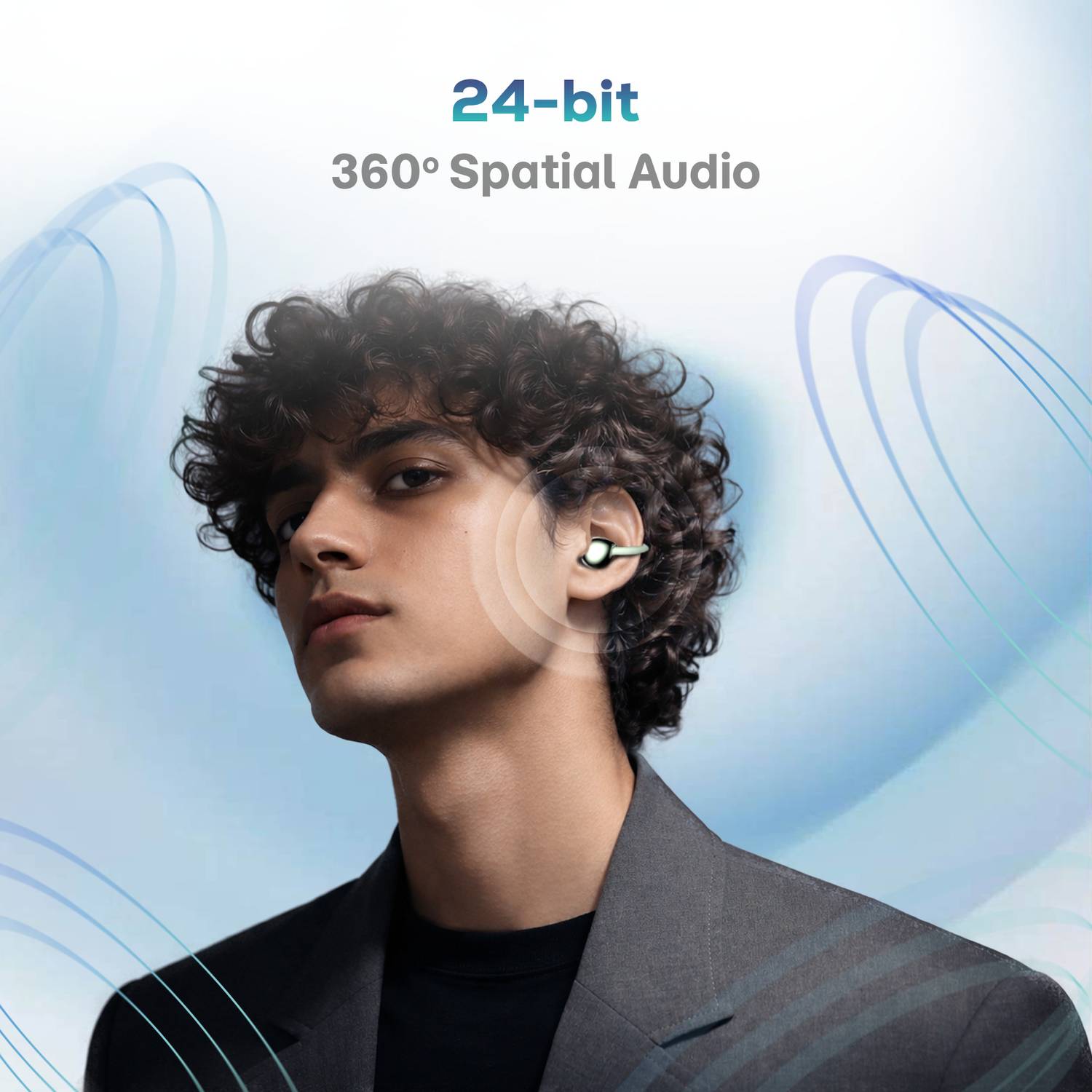 truke Truclips OWS Earbuds, 12mm Drivers, Spatial Audio - Image 5
