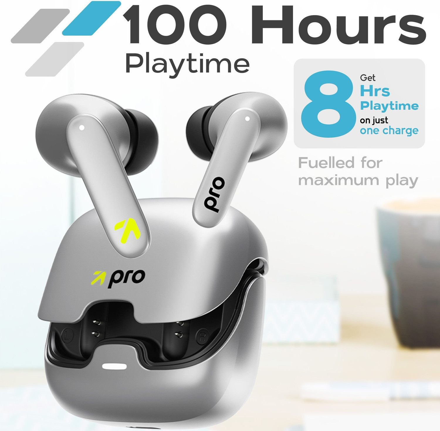 Image of GOBOULT Z40 Pro with 100Hr, 4 Mic ENC, Scratch Proof, Rubber Grip, 5.3v Bluetooth