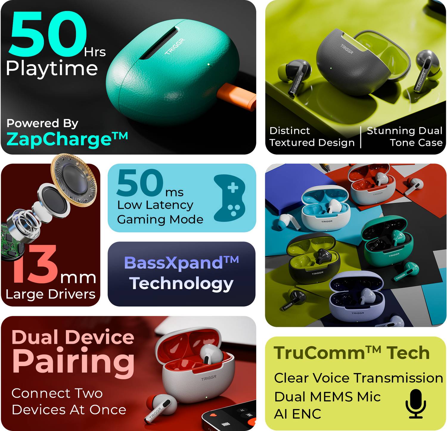 TRIGGR Cosmos Dual Pairing Earbuds - Image 2