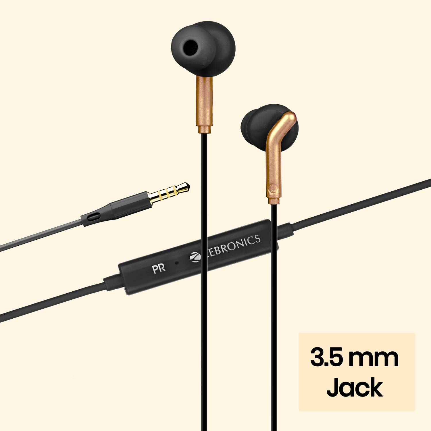 ZEBRONICS BRO 3.5mm Jack Earphones with Mic - Image 2