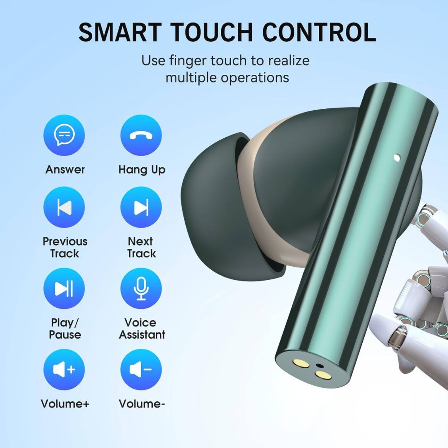 Chaebol True Wireless Earbud Bluetooth Green - Image 4
