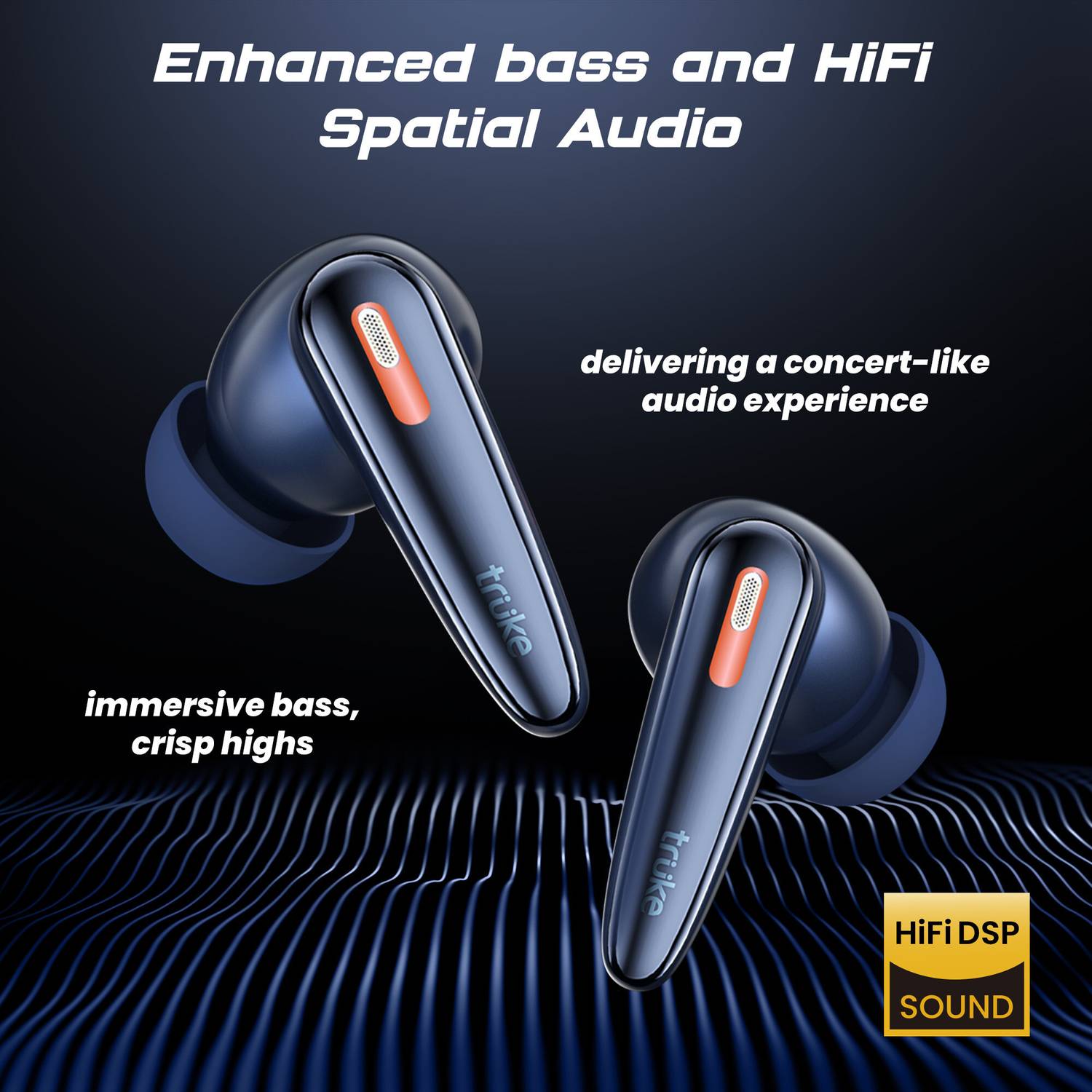 truke Crystal Bass Earbuds 13mm Drivers - Image 4