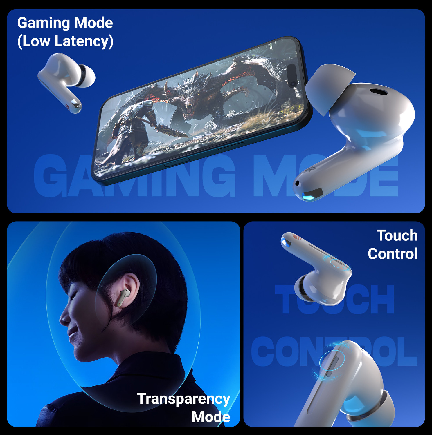 Image of ZEBRONICS Zeb-Monk Pro (Grey) Bluetooth
