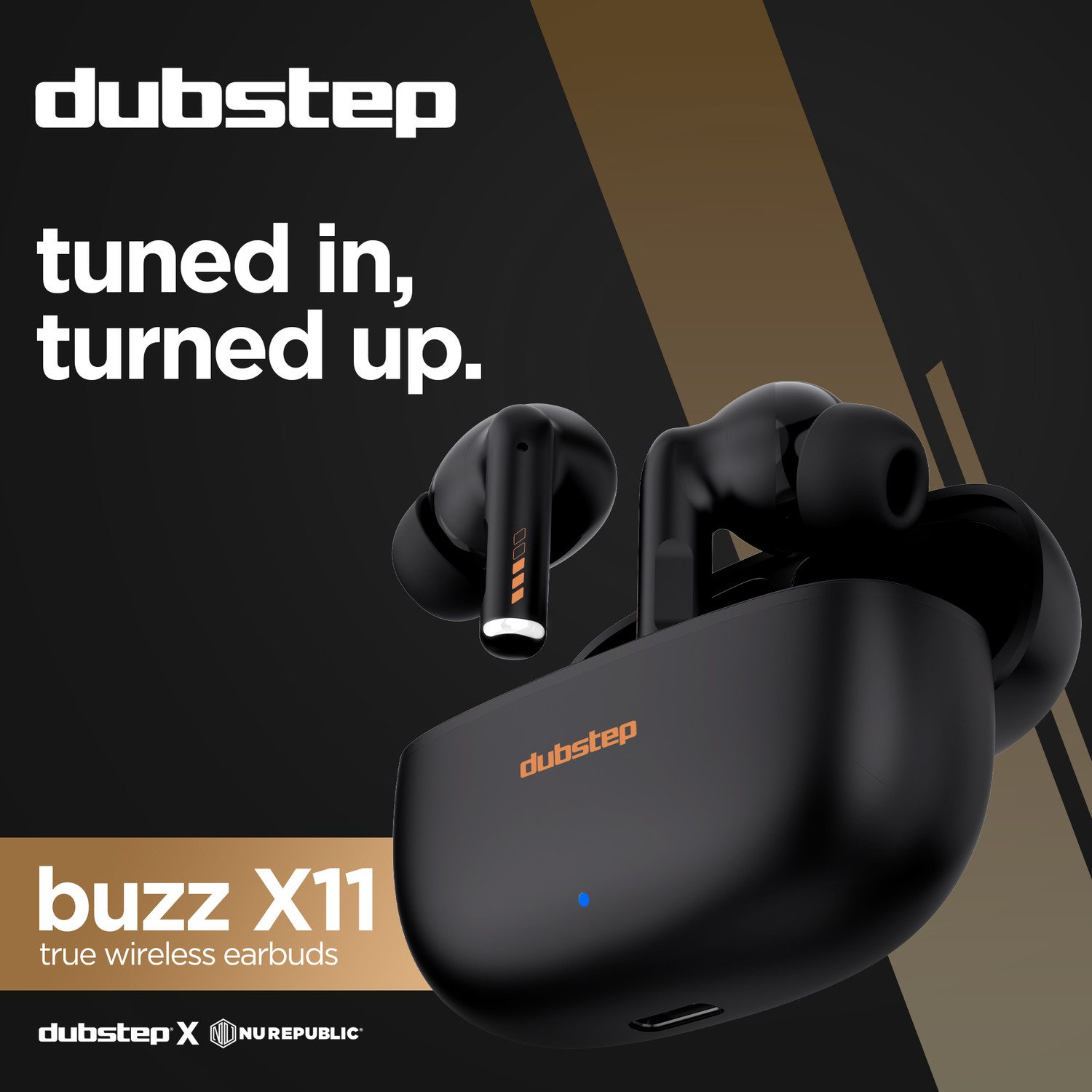 Image of Dubstep Buzz X11 upto 60hrs Playtime with 13mm Neodymium Driver & XBass Technology, ENC Bluetooth