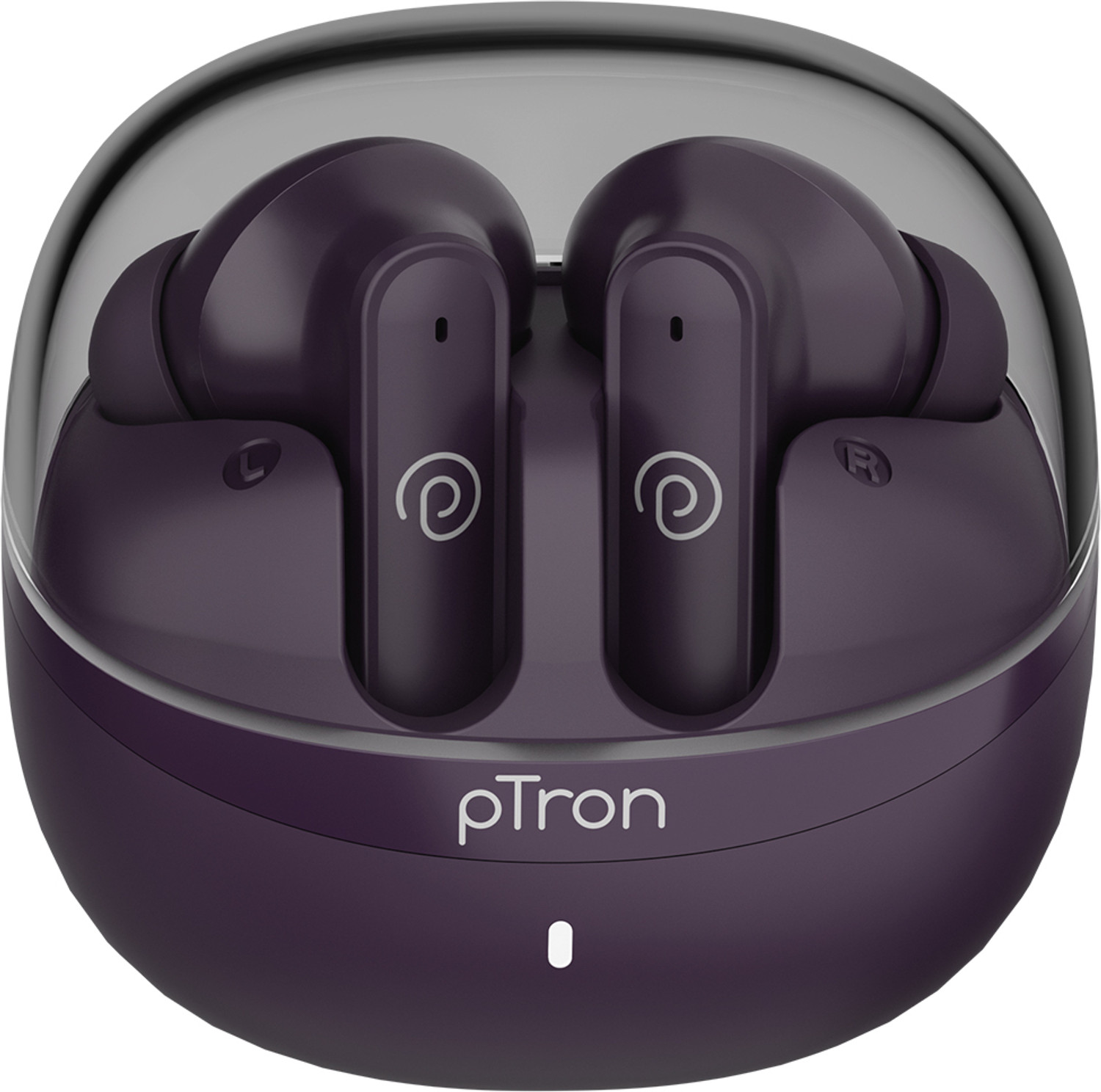 Image of PTron Bassbuds Indie w / AI-ENC Clear Calls, 45hrs Playtime, Custom EQ, App Support Bluetooth