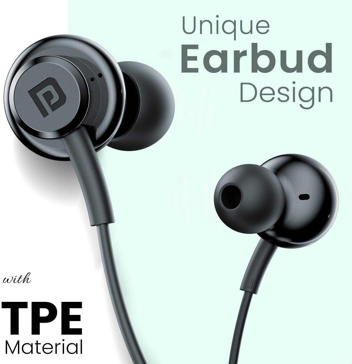 Portronics Conch Gamma C in Ear Type C Wired Earphones - Image 3