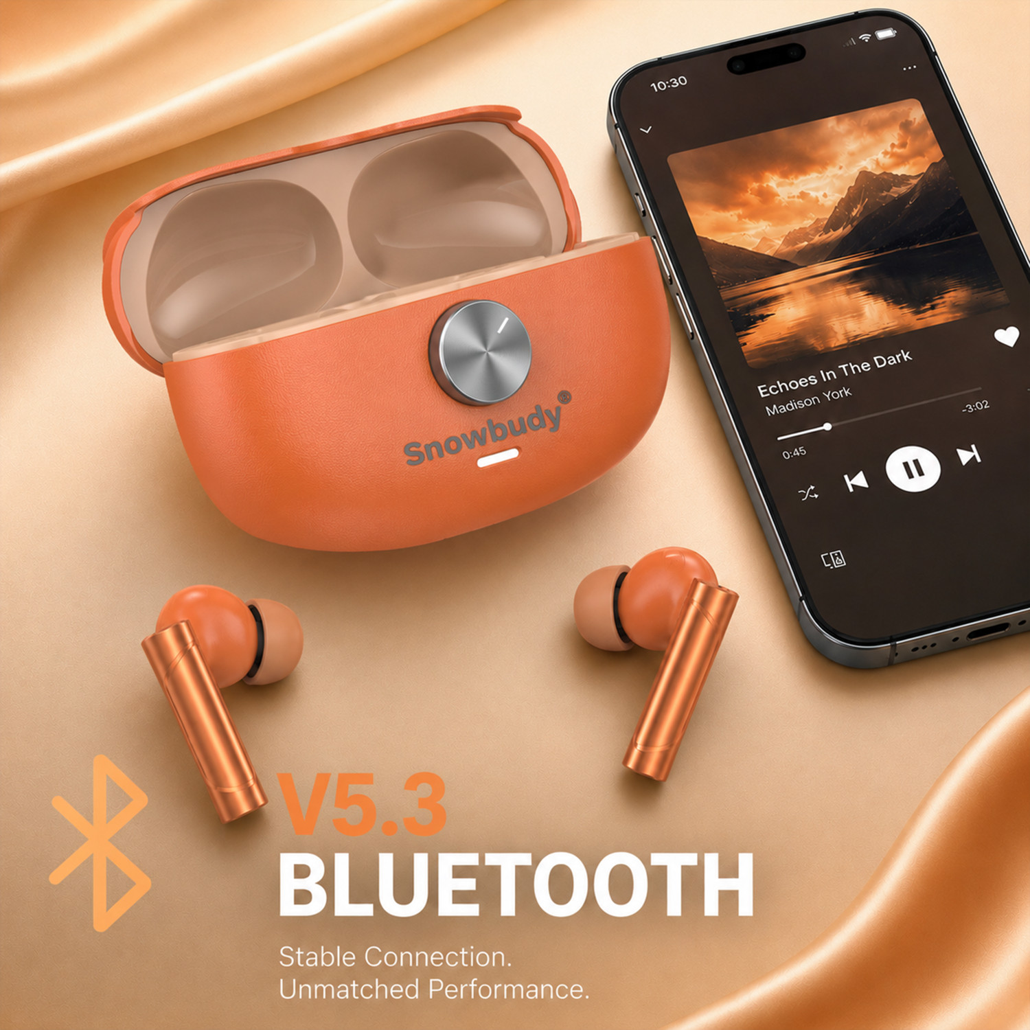 Image of snowbudy Coach Buds TWS Earbud up to 50HR Playback, Ai Mic Clear Call 3D Spatial Audio-10 Bluetooth Gaming