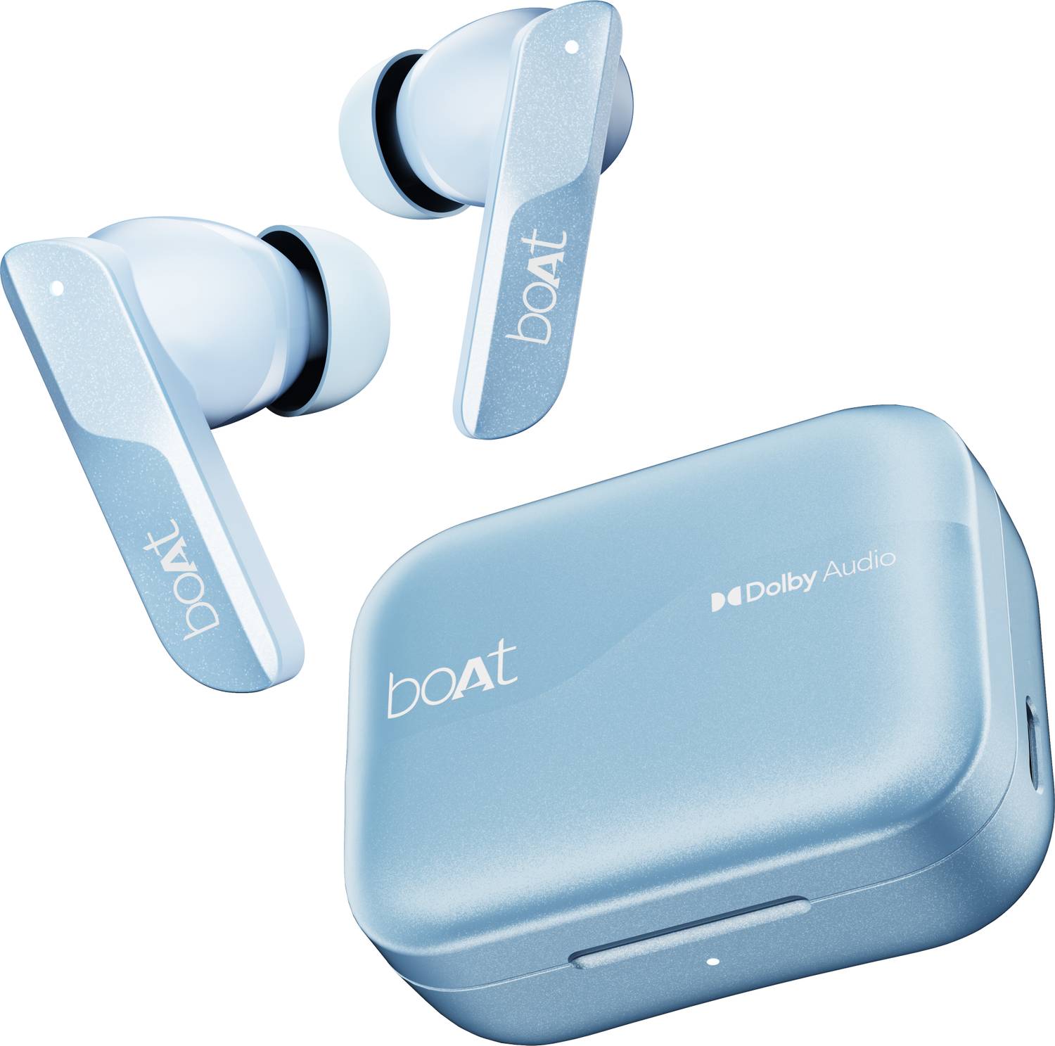 boAt Airdopes 800 w/ Dolby Audio, 4 Mics AI-ENx Tech, Titanium Drivers & ASAP Charge Bluetooth