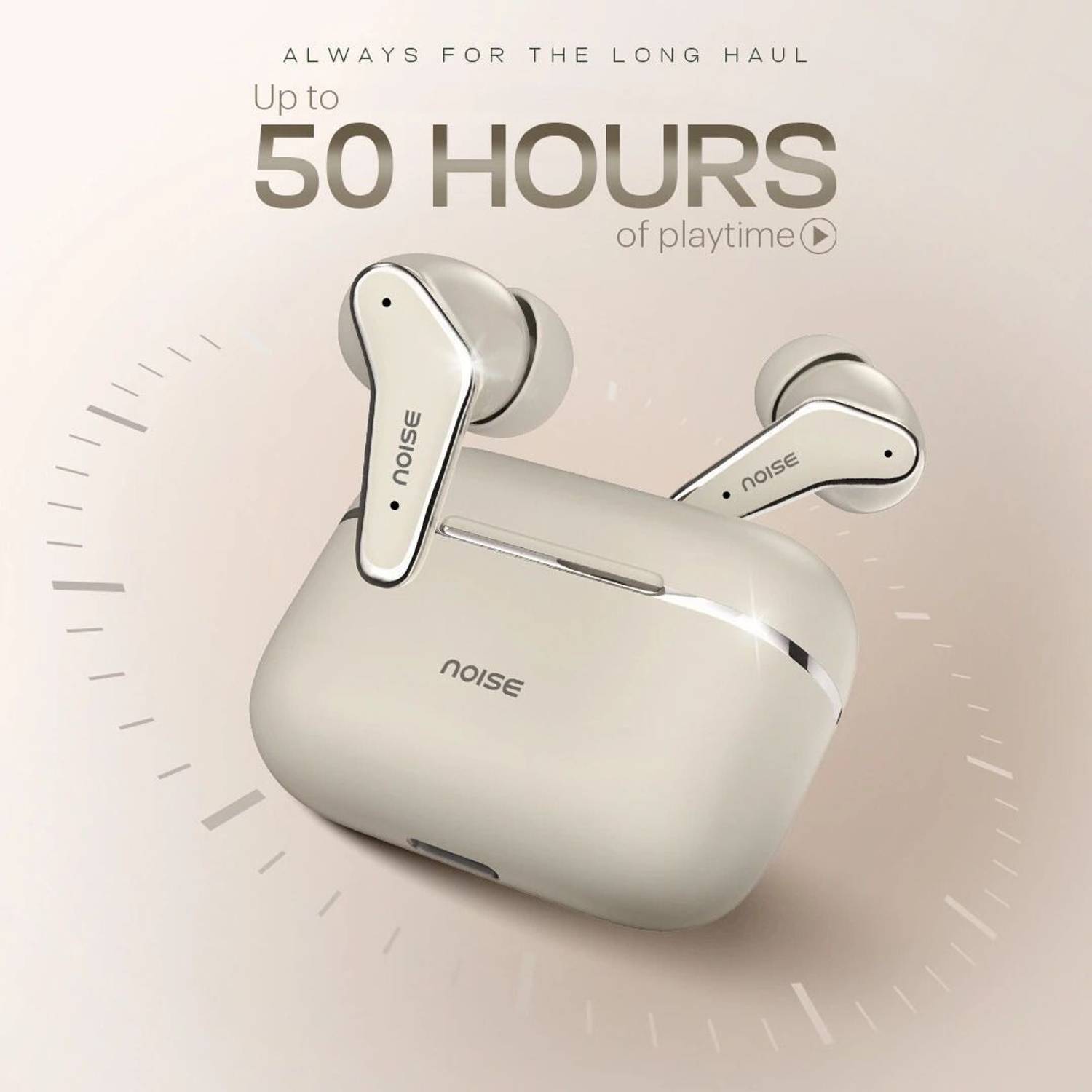 Noise Buds VS102 Elite Bluetooth Earbuds, Silver - Image 4