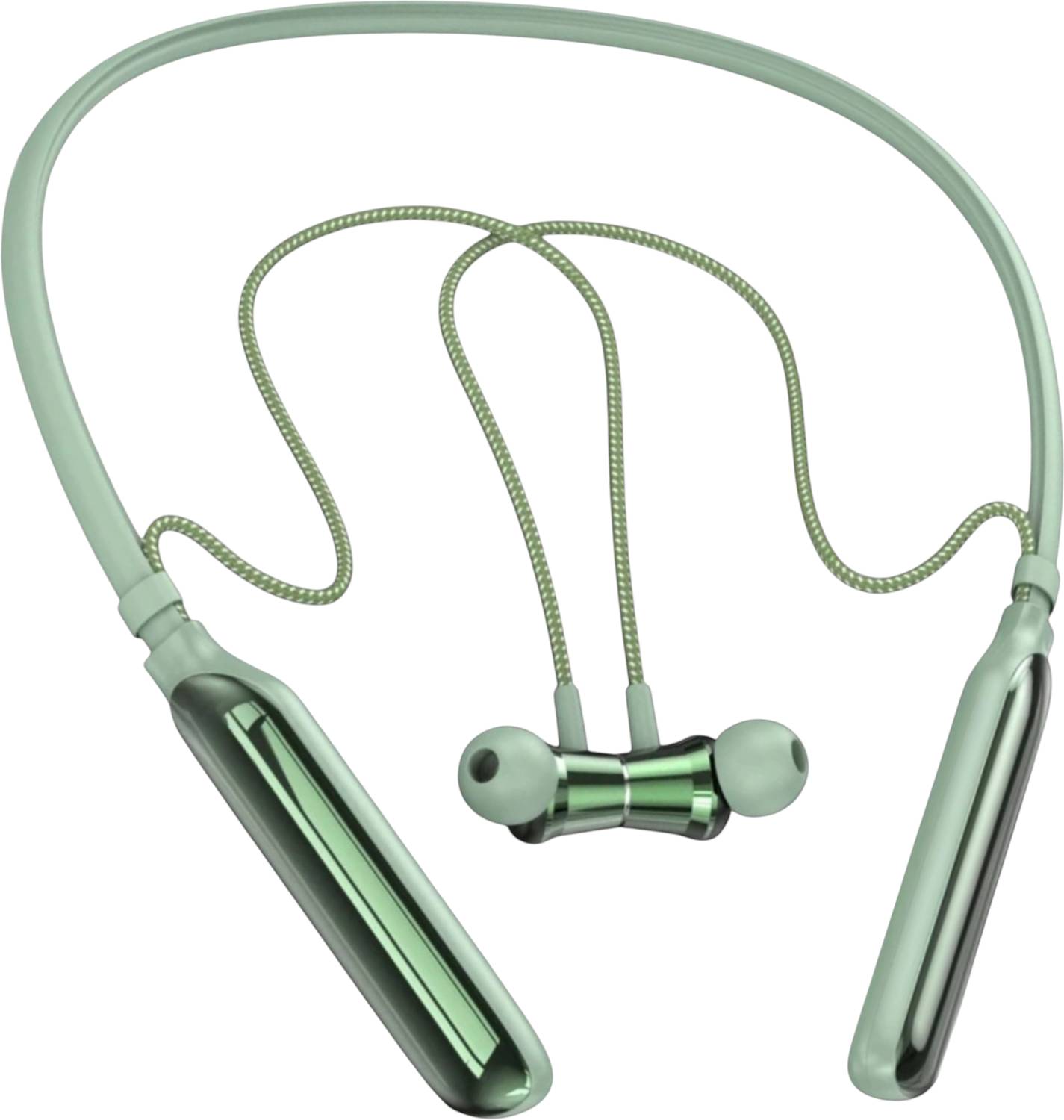 ROKAVO Bullets - MAGNETIC POWER OFF/ON Upto 48Hr Playtime Headphone Neckband (GRN4) Bluetooth Gaming