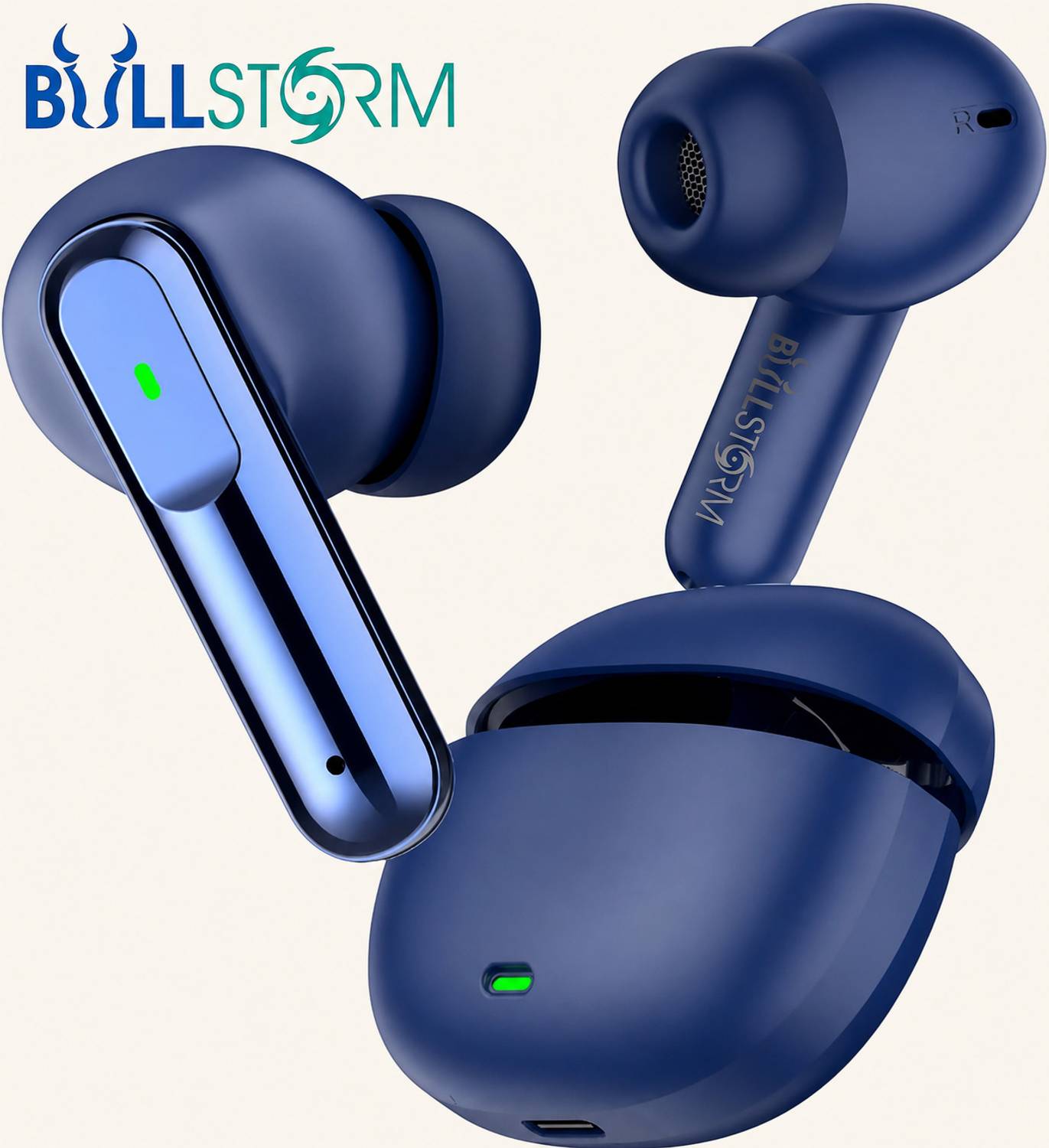 BULLSTORM BS Ultrapods Black Bluetooth Headset (Matt Blue, True W