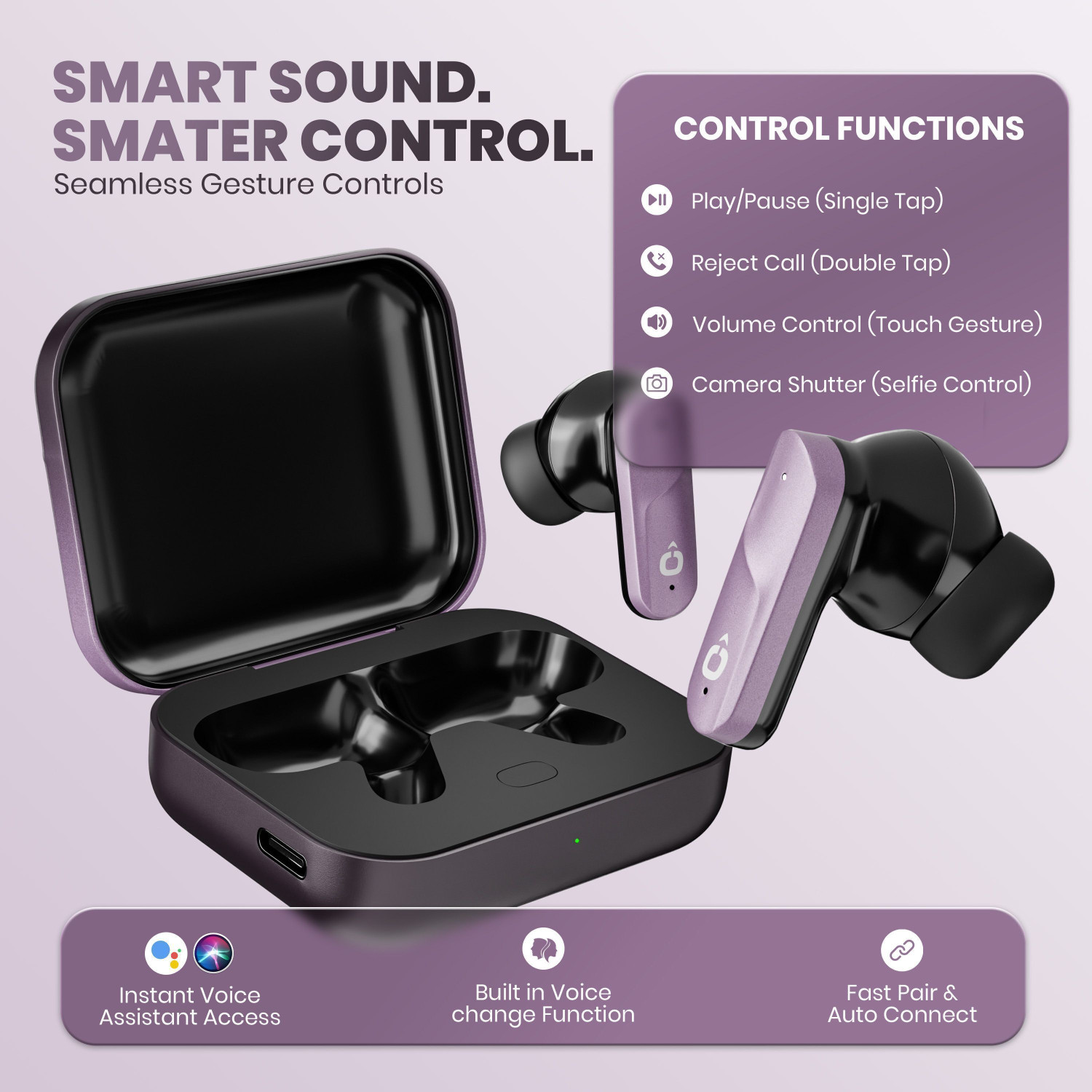 Image of Fitpro X ATOM Premium TWS Earbuds - HD Audio & Portable Charging Case Bluetooth