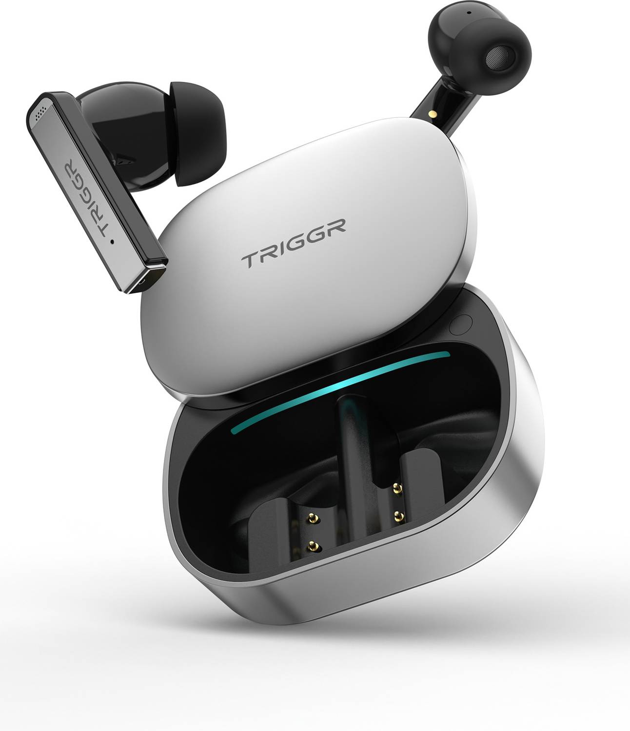 TRIGGR Zion 1 with 4-Mic ENC, Dual Pairing, 40H Battery, Precision Slide Design, v6.0 Bluetooth