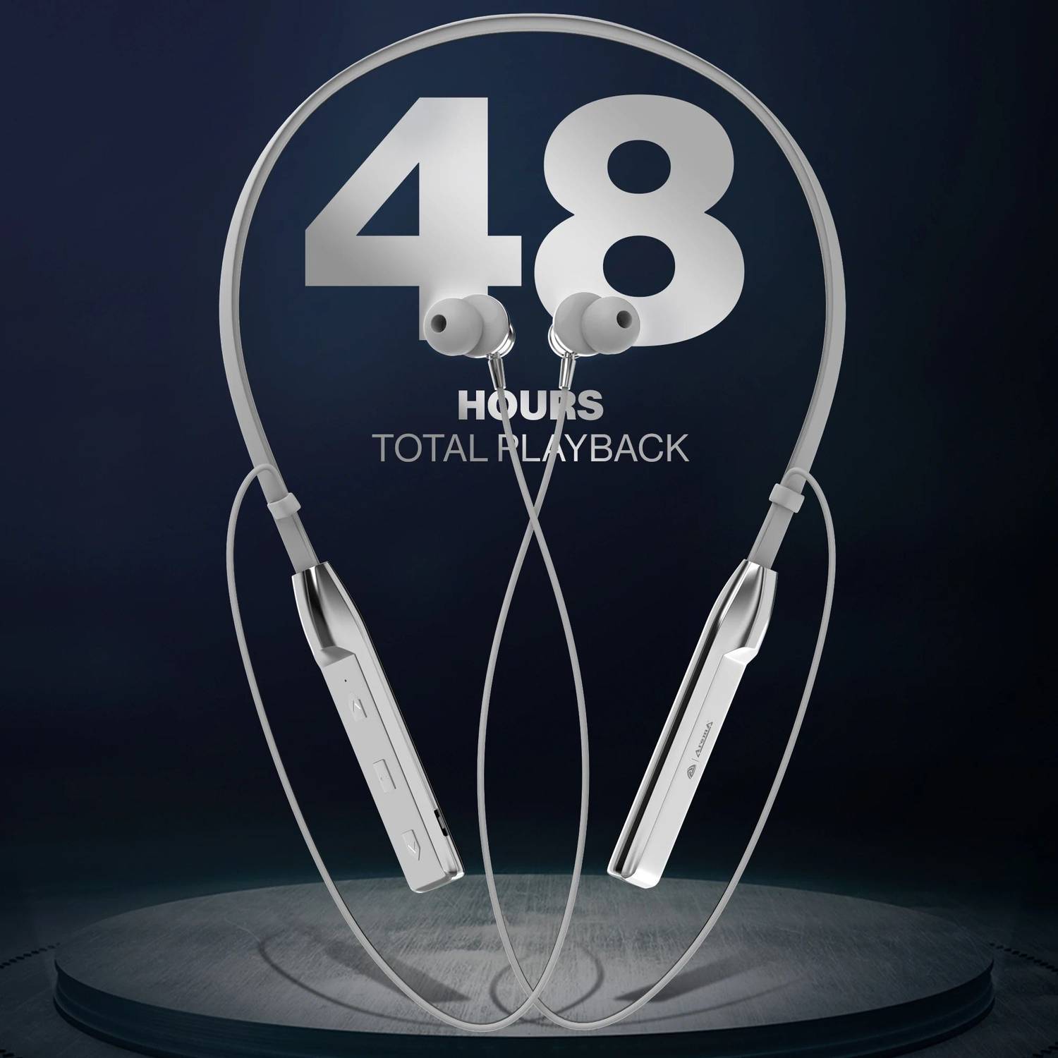Aroma NB119 Titanium Neckband Bluetooth - Image 2