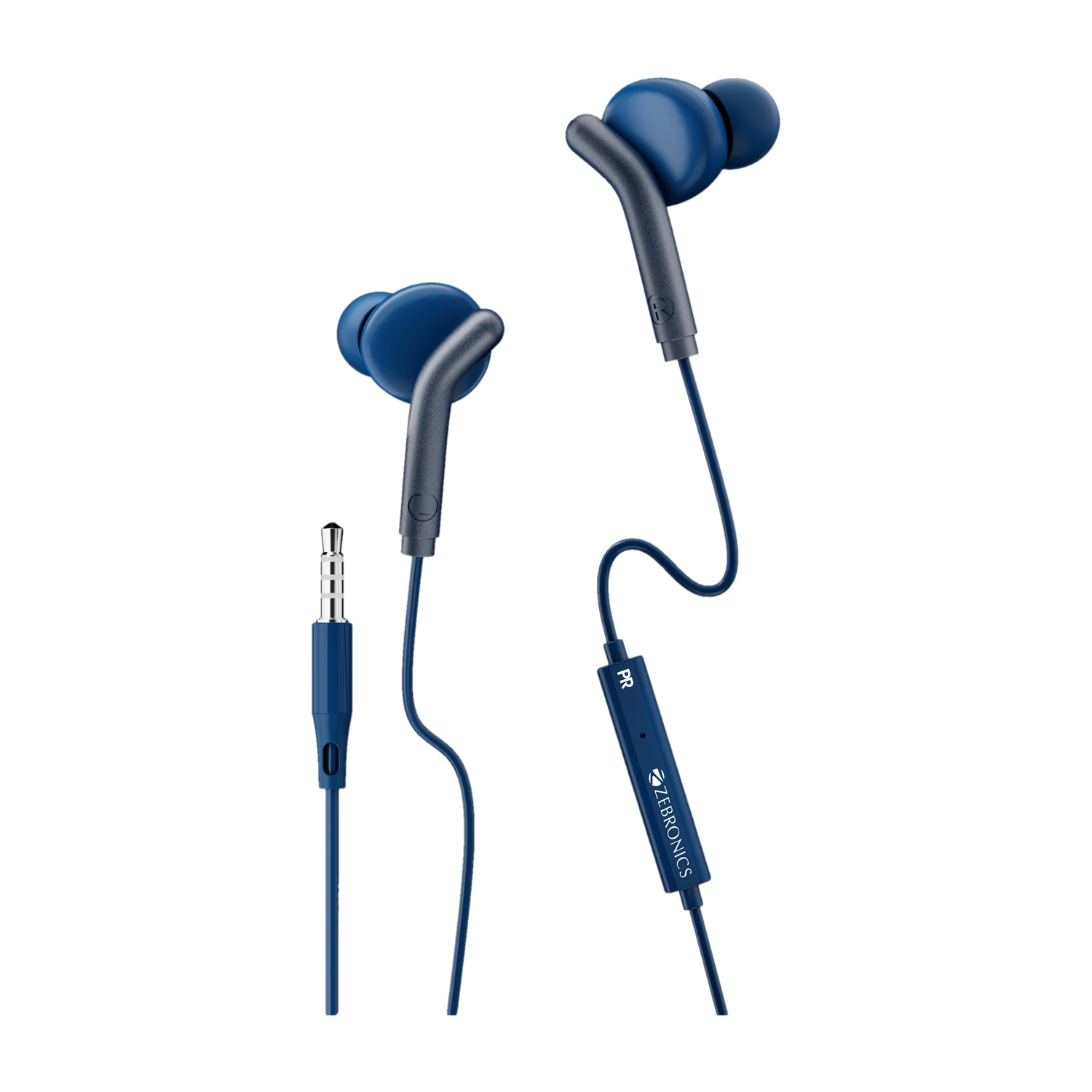 ZEBRONICS BRO 10mm Drivers In-Line Mic Earphones - Image 1