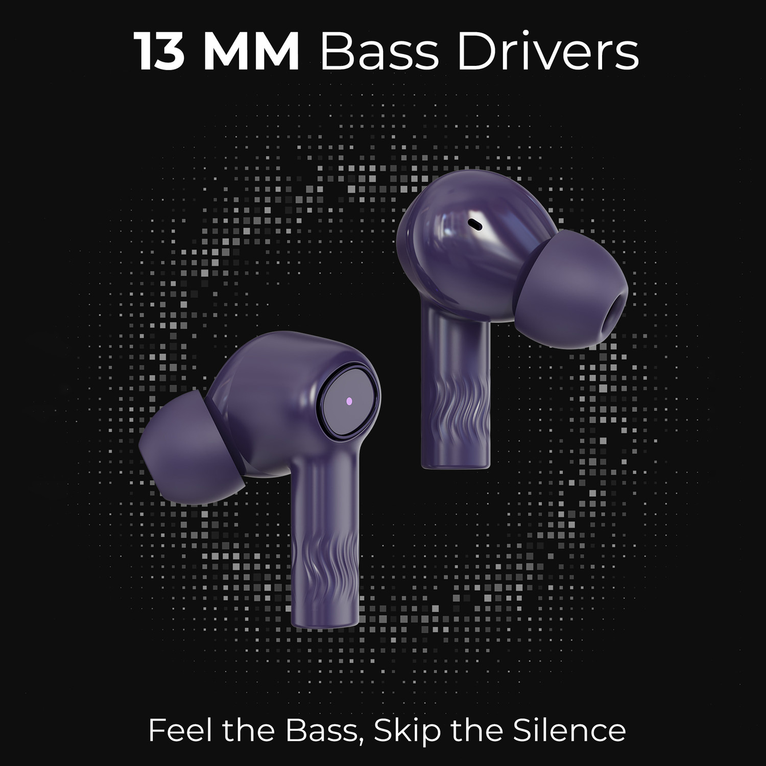 Image of Aroma TWS 24 Ion V5.4 Upto 70Hr Playtime* ENC Dual Paring Fast Charging, Heavy Bass Bluetooth
