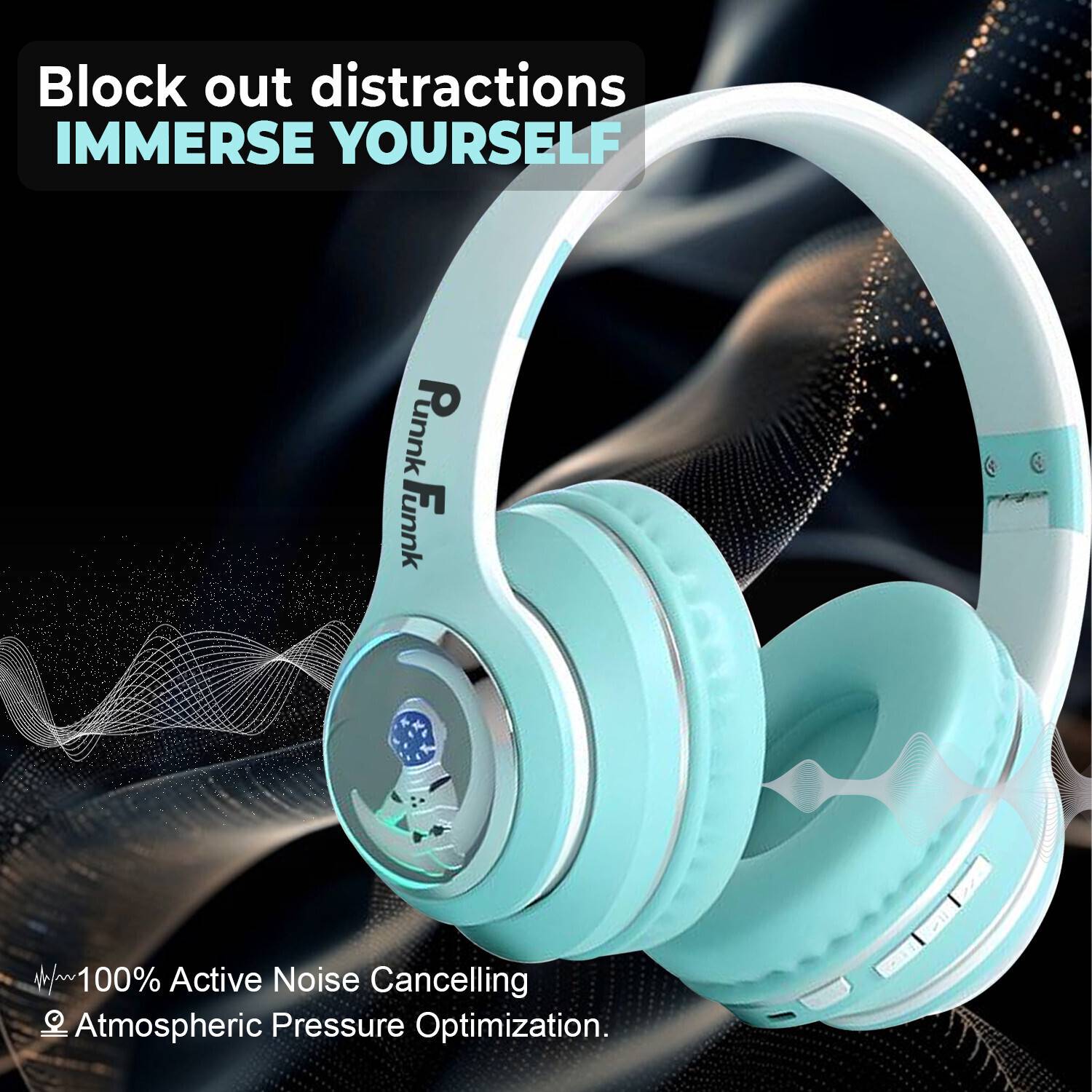PunnkFunnk Astro Over-Ear Wireless Bluetooth Headphones - Image 5