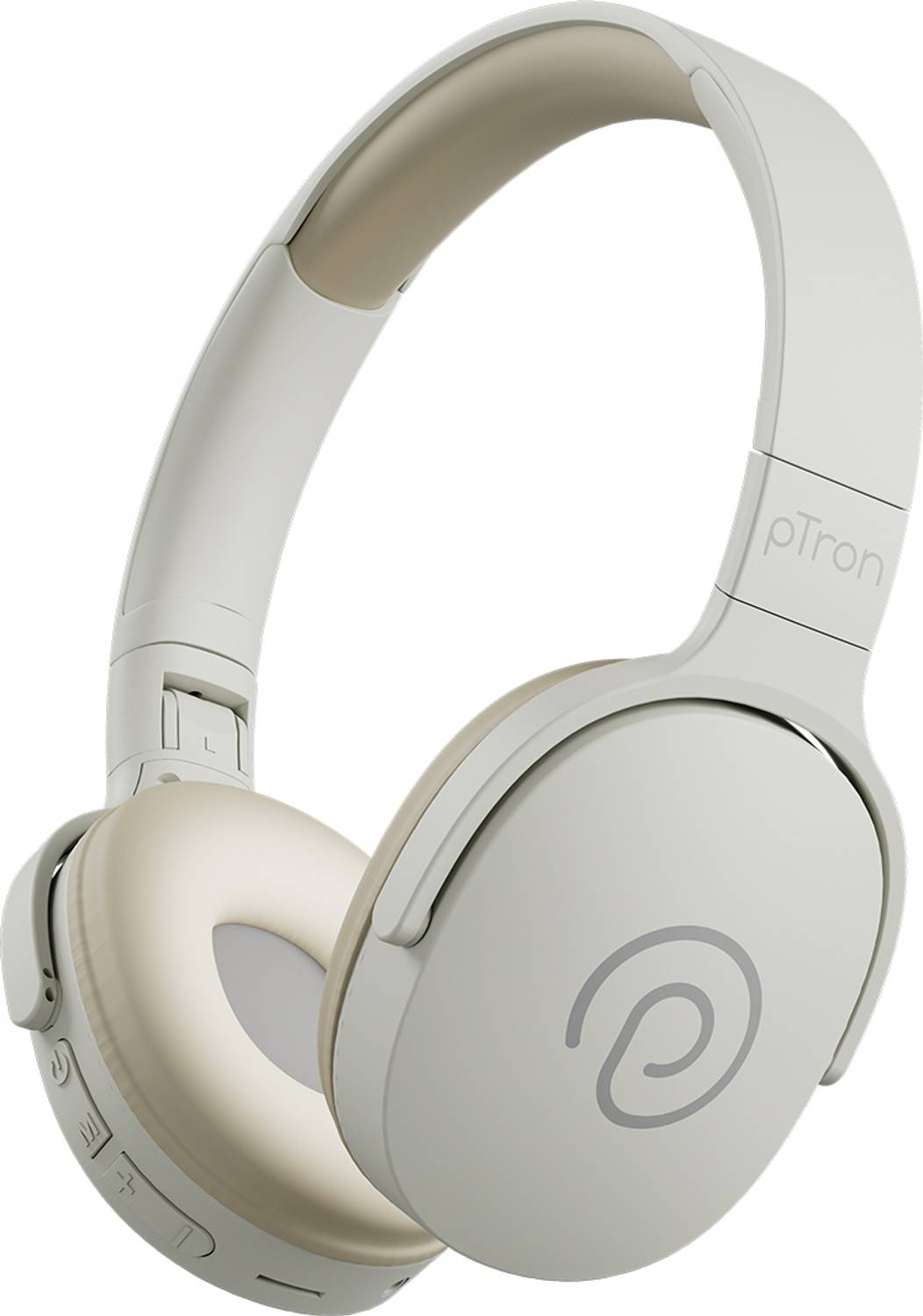 PTron Studio w/ Dual-Device Pairing, 60Hrs Playtime, HD Mic, 40mm