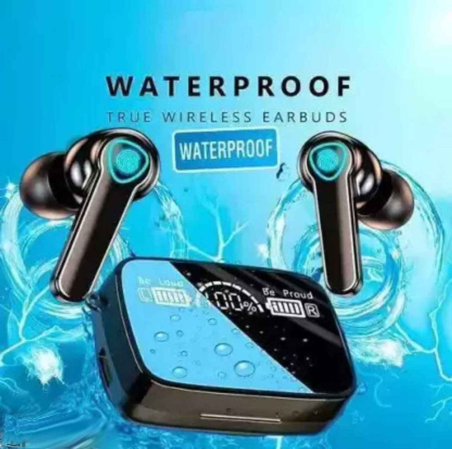 Image of TECHBROS New Edition TWS M19 PRO with Power Bank Upto 48HR Playback Bluetooth Headset F10 Bluetooth