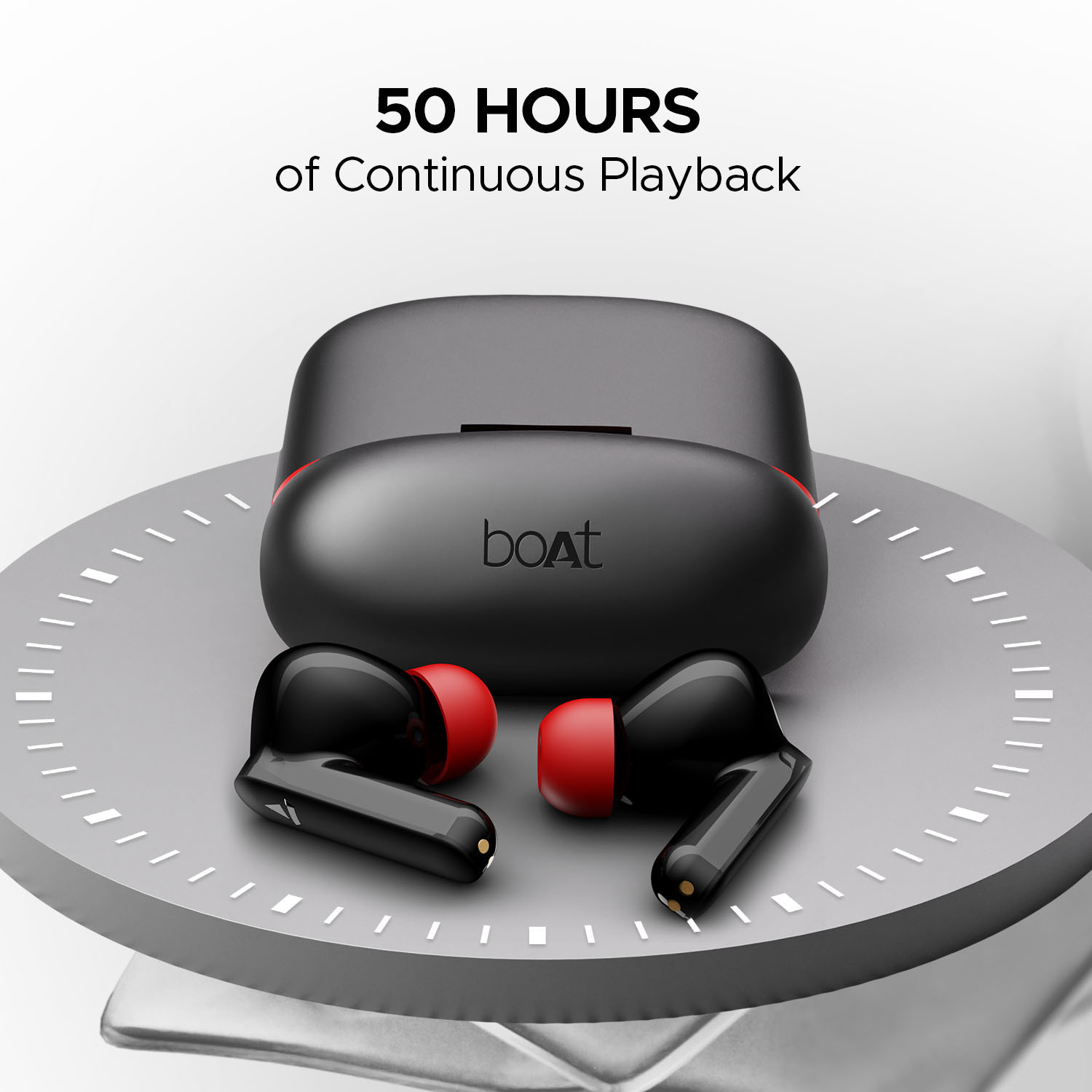 Image of boAt Airdopes Ultra Plus w / 50 HRS Playback, 4-MIC ENx Technology & ASAP Charge Bluetooth