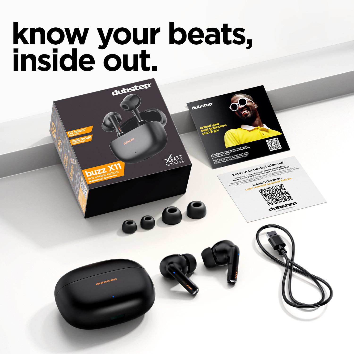 Image of Dubstep Buzz X11 upto 60hrs Playtime with 13mm Neodymium Driver & XBass Technology, ENC Bluetooth