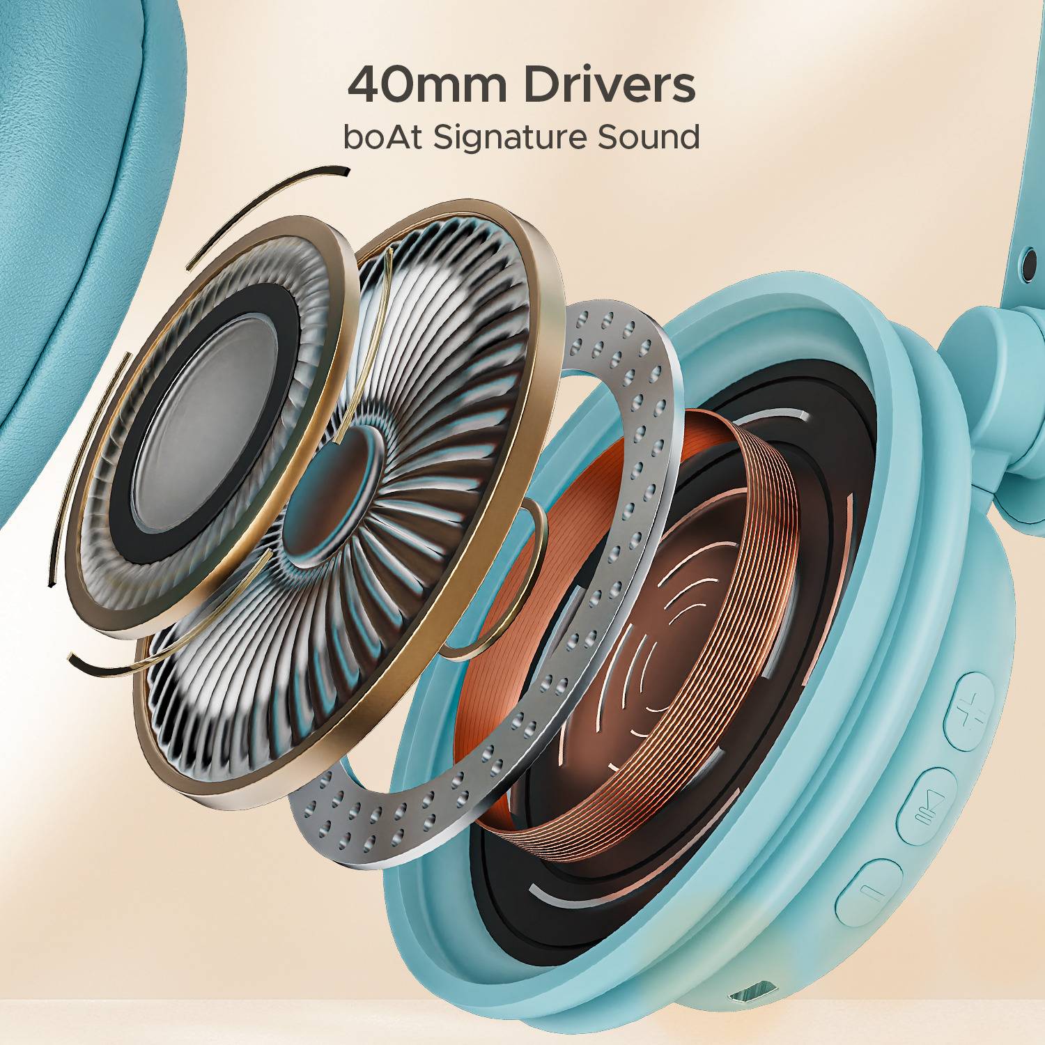 boAt Rockerz 450 Bluetooth Headphones - Image 4