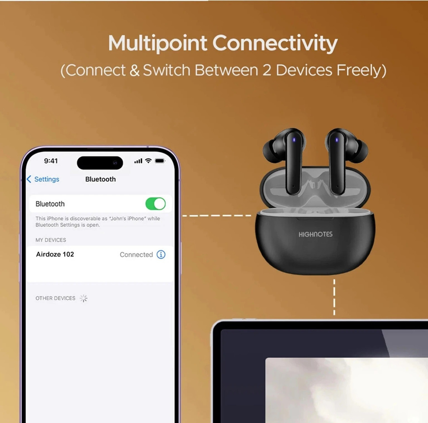 Image of techHUNK HIGHNOTES BT Bluetooth