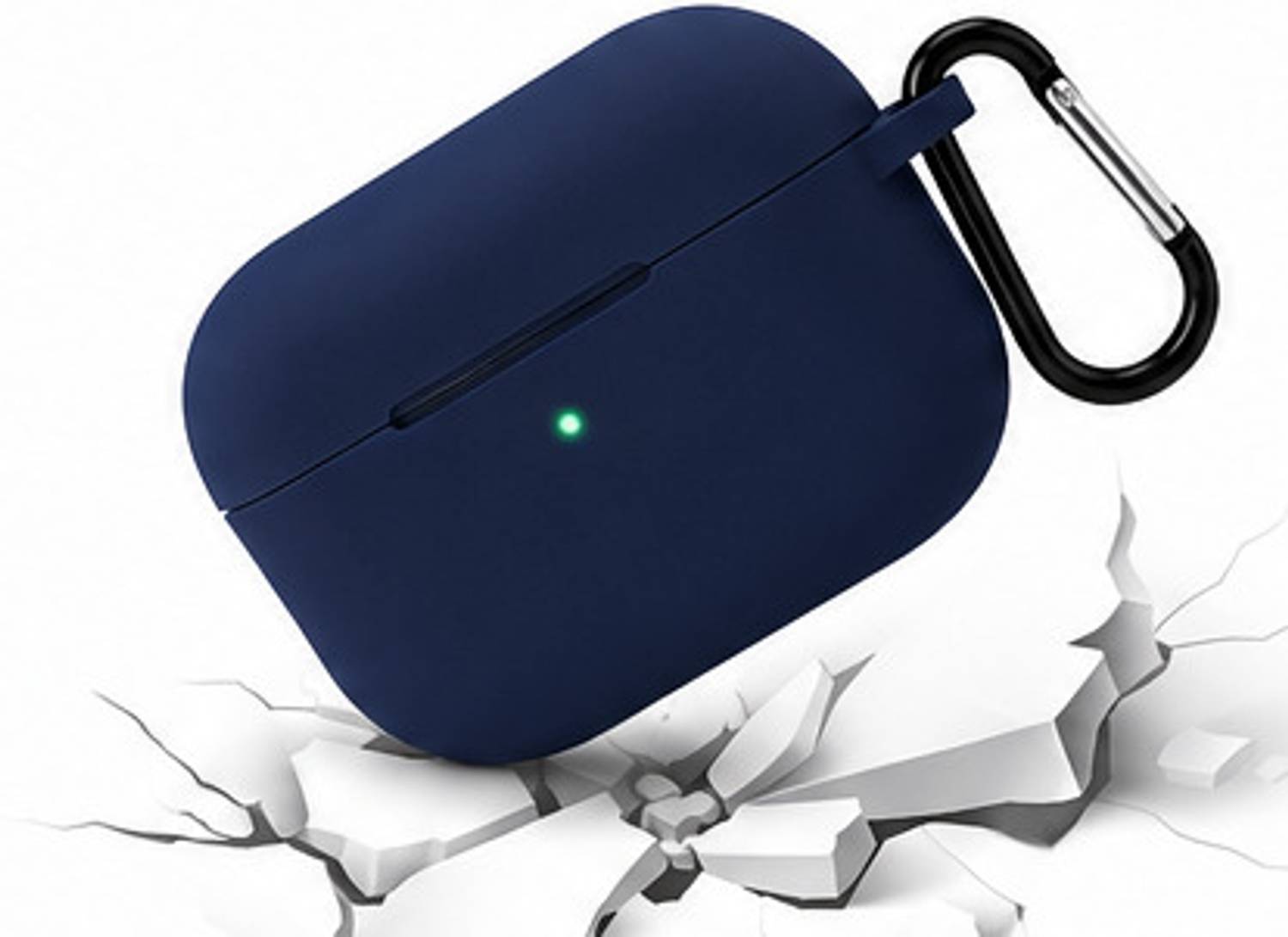 KUMAR AirPods Pro Silicone Cover with Carabiner Clip - Image 2