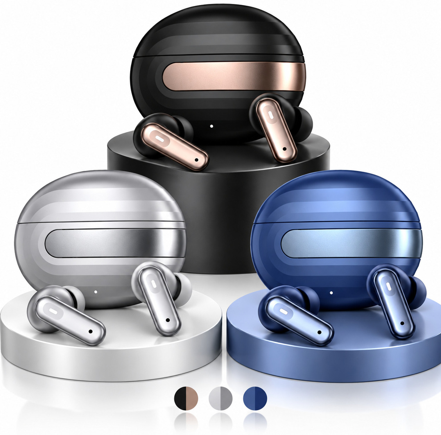 Image of Ezerio 700 Buds Truly Wireless Earbuds with 50H of Playtime, Mic with ENC earphone Bluetooth