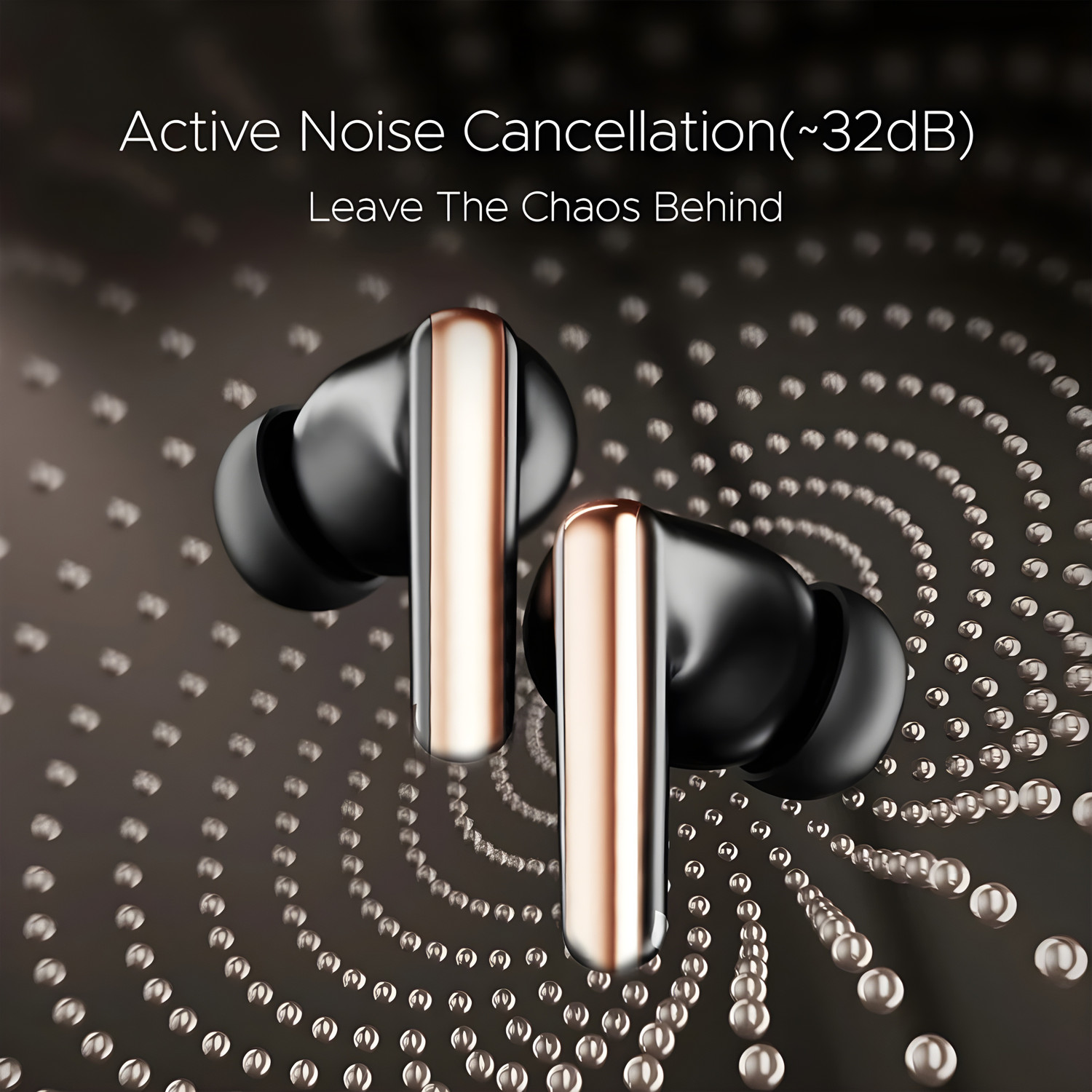 Image of IZWI Airdots 161 ANC Elite w / ANC, 50 HRS Playback, ASAP Charge & AI ENx Technology-3 Bluetooth Headset