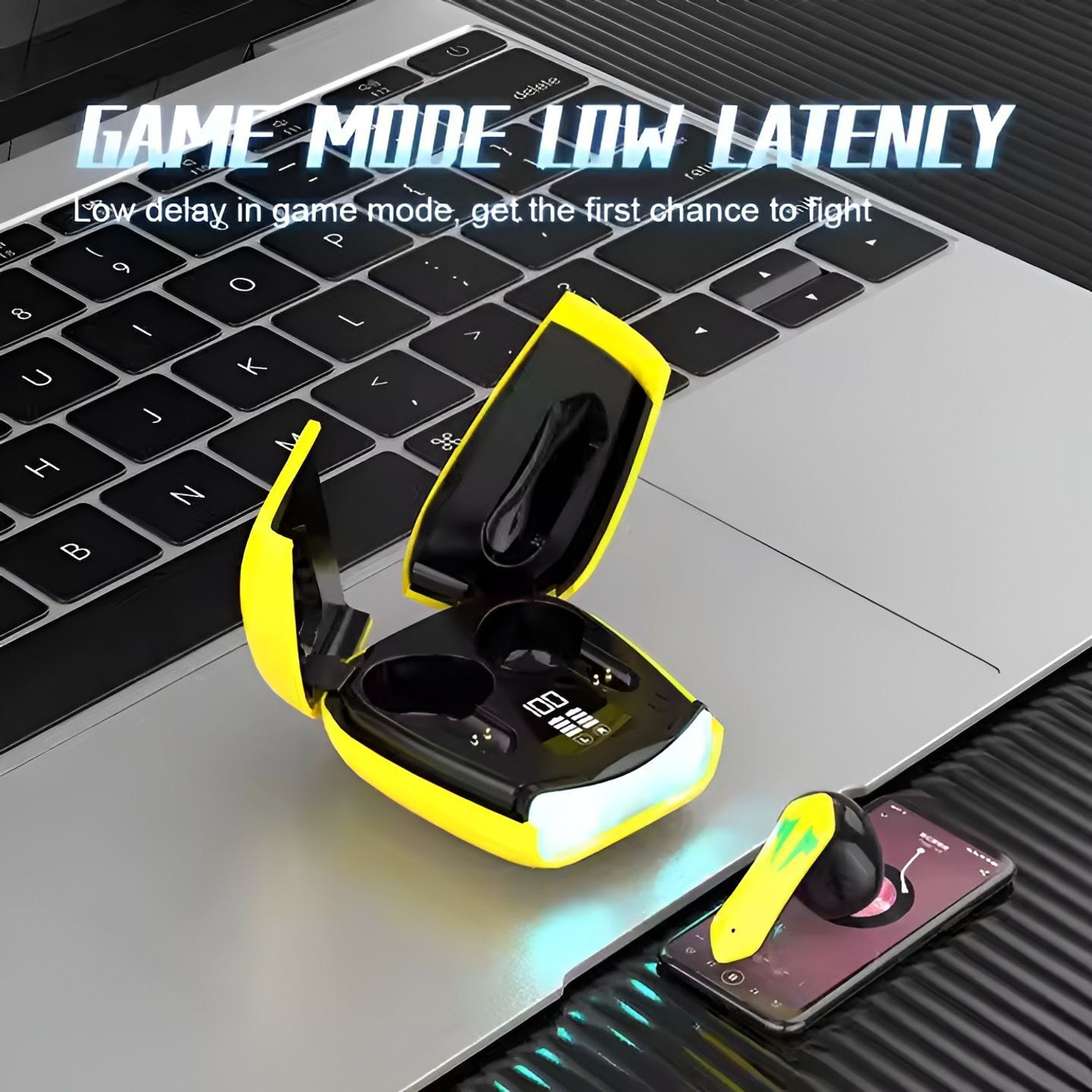 Image of SANNO WORLD D41 Gaming Earbuds with 35MS Low Latency, 13MM DRIVERS & 50H PlayTime-M96 Bluetooth