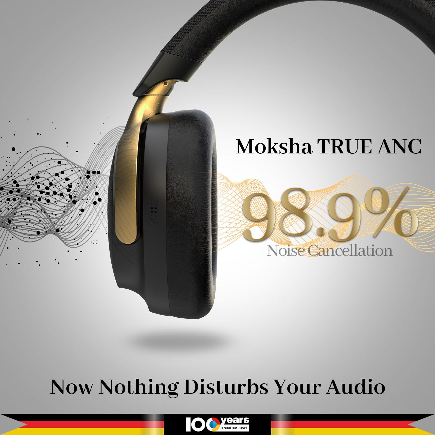 Image of Blaupunkt BH71 Moksha Hybrid ANC 360� Spatial Audio with Head Tracking I RTL Chipset Bluetooth & Wired