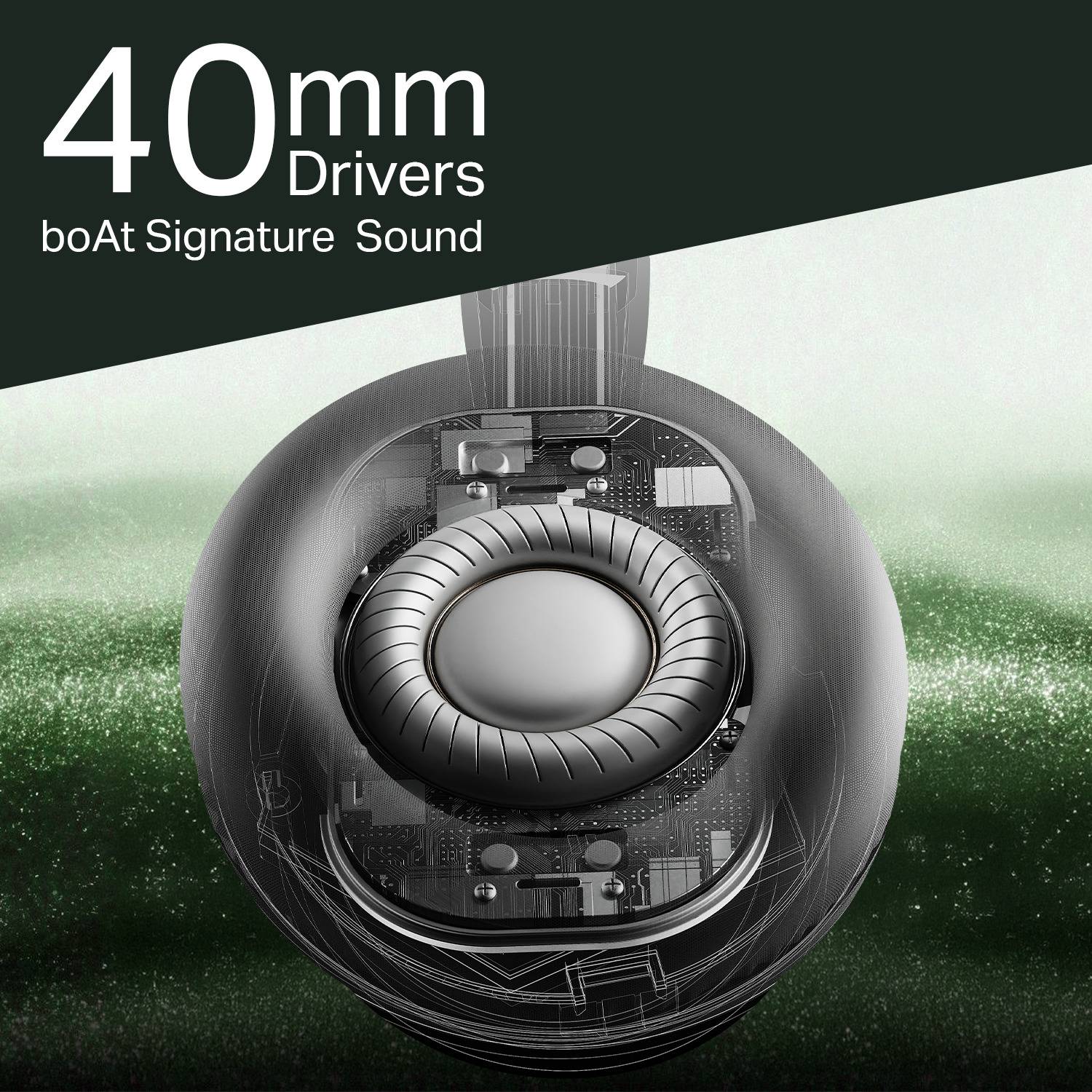 boAt Rockerz 371 Wireless Headphones, 40mm Drivers, 50H Battery - Image 4
