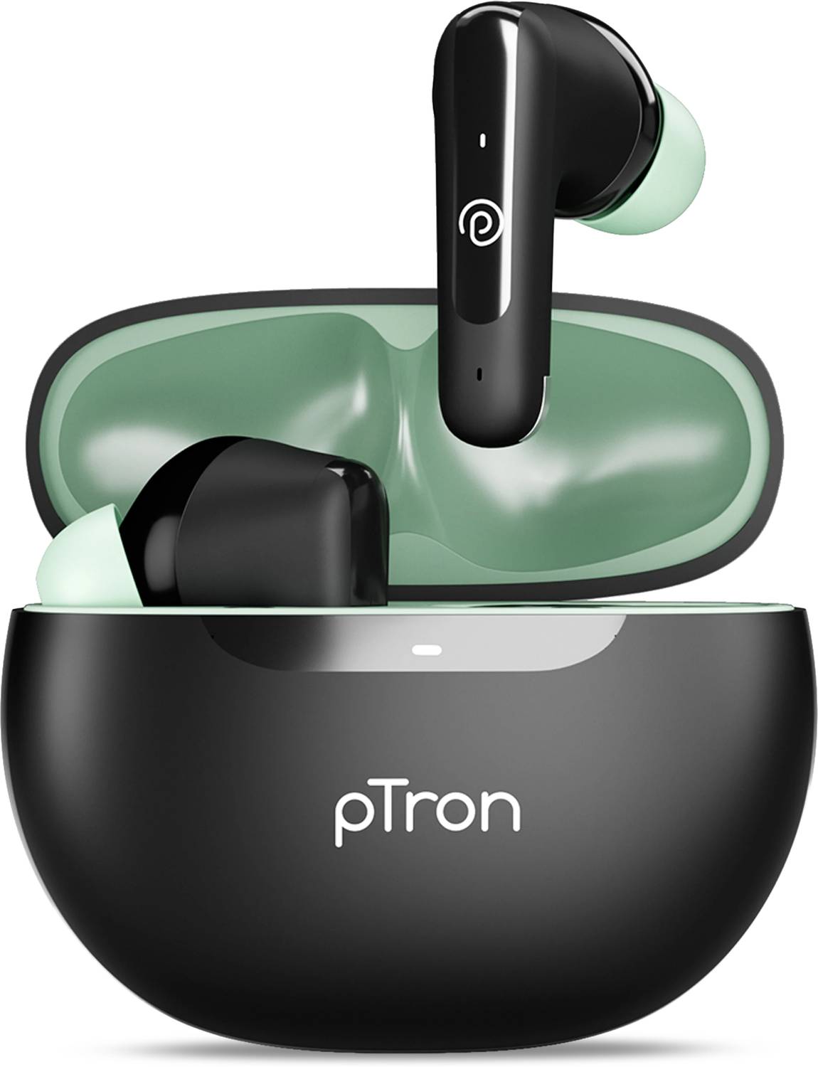 PTron Bassbuds Vibe w/ 34hrs Playtime, Mobile App, Clear Calls, 1