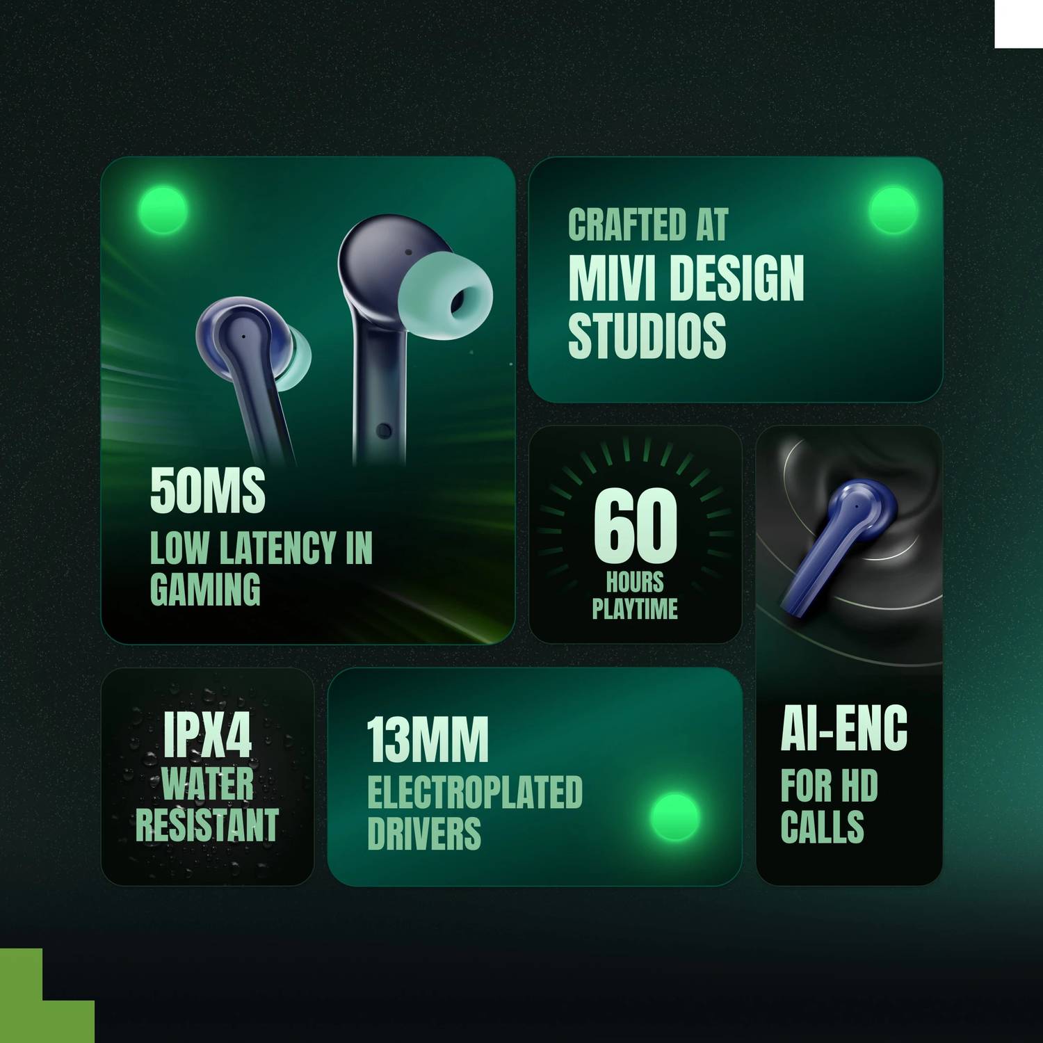Mivi Duopods Horizon AI-ENC Earbuds - Image 2