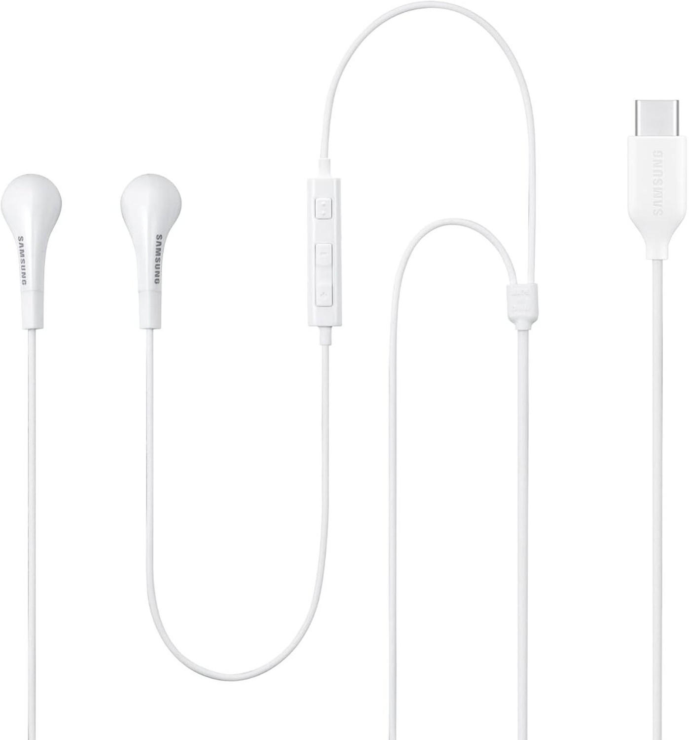 Image of THE BLACK TECH Samsung OriginalType-C Earphone, White Wired