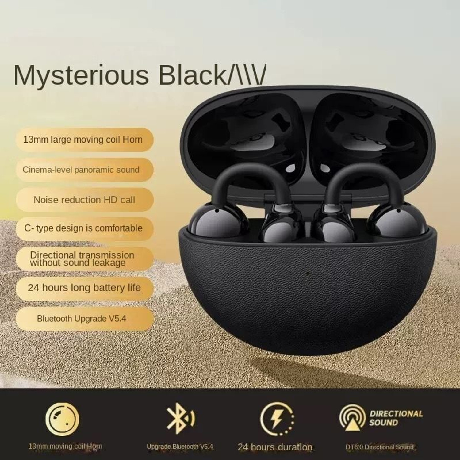 Image of Alible Air Clips Quad Mic & AirWave Technology, 40 Hrs playtime Bluetooth