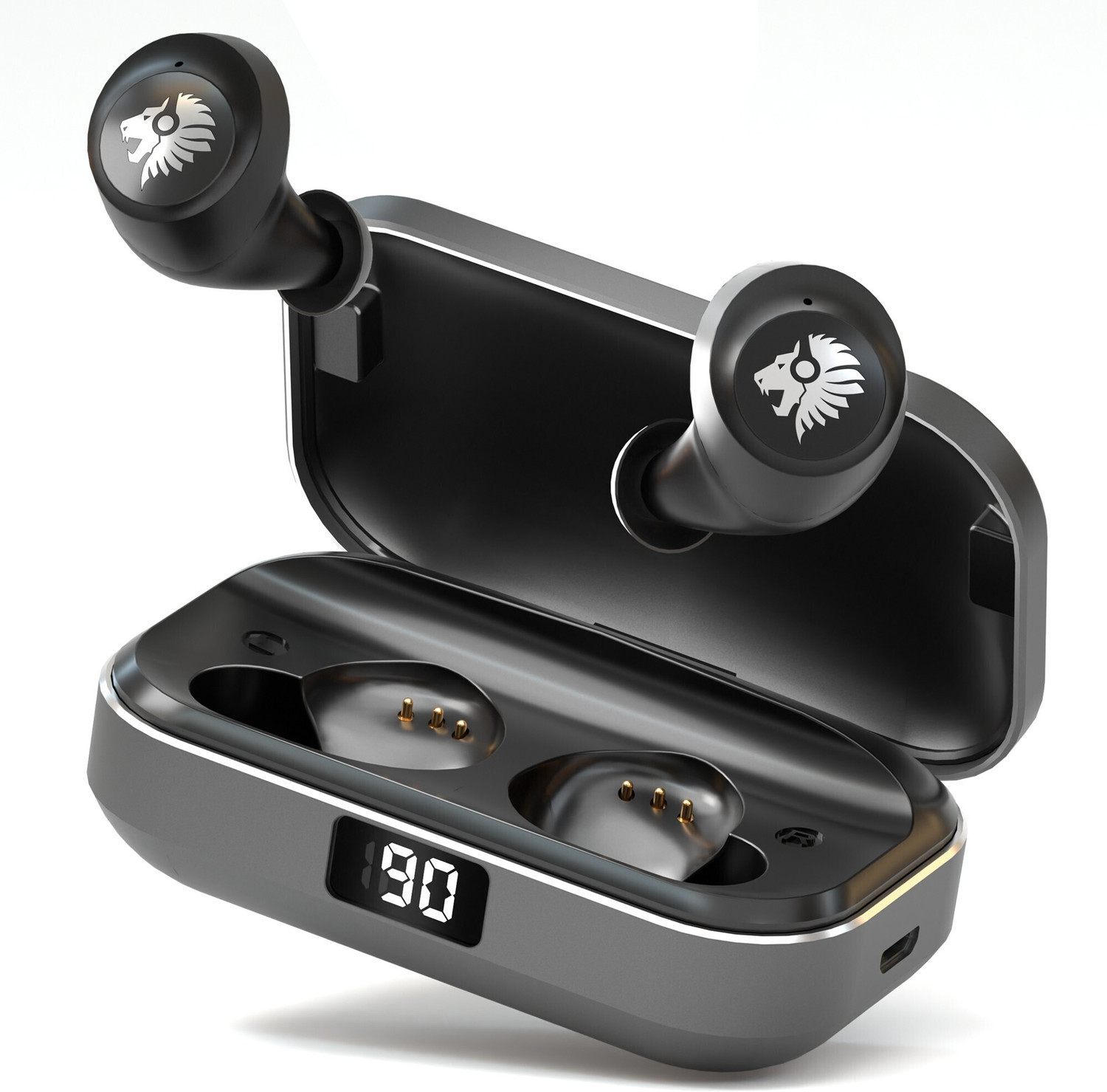 One Roar DENX45 TWS Earbuds, 60H Playtime, Noise Isolation, V5.1 Bluetooth