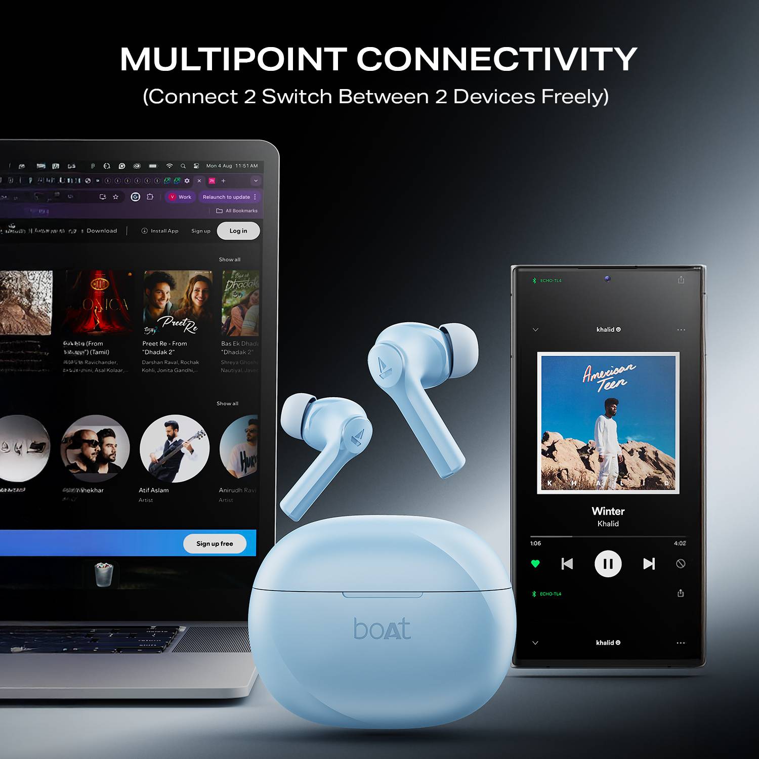 boAt Airdopes Supreme 4 Mics AI ENx Tech - Image 4